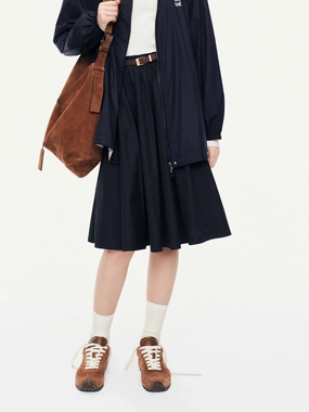 A-line Pleated Midi Skirt OdorResistant