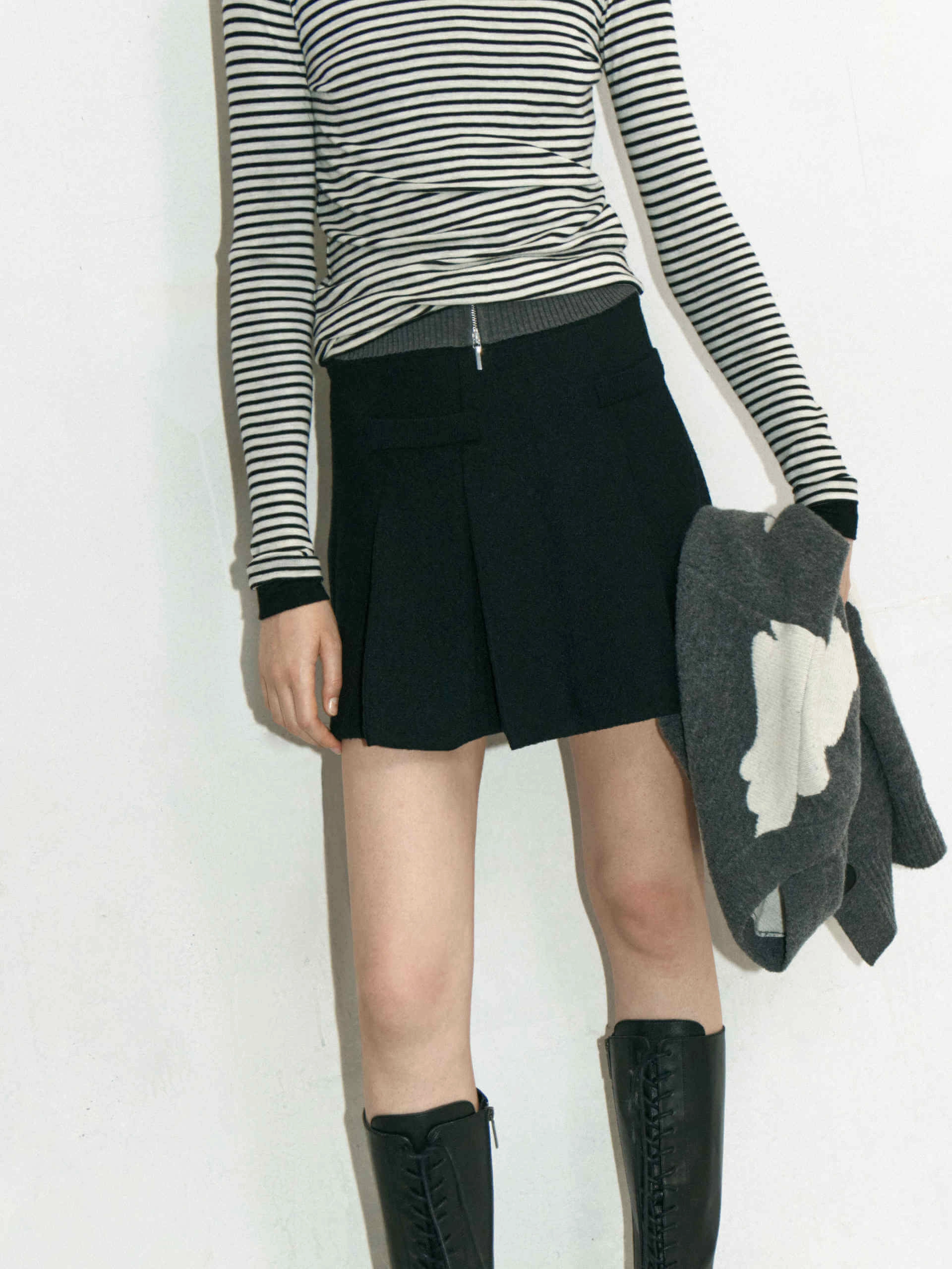 A-line Pleated Skirt Non Restrictive Fit