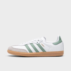 adidas Juniors' Samba OG Footwear White / Silver Green - Gum All Around Wear
