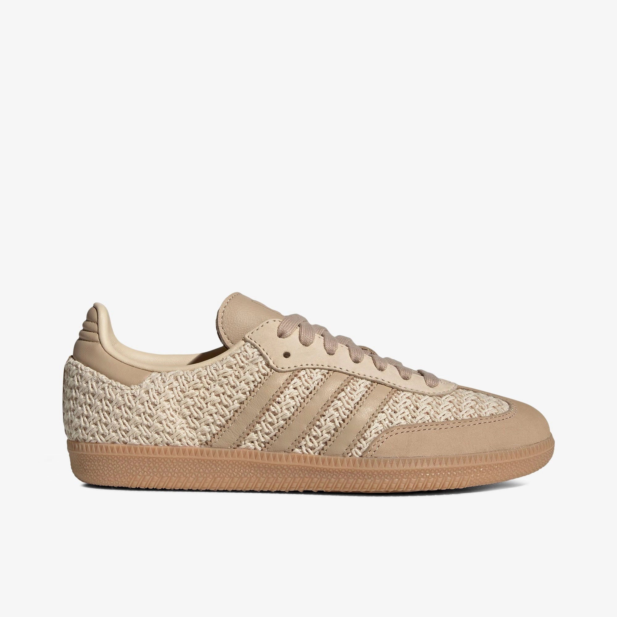adidas Women's Samba OG Sand Strata / Magic Beige - Gum Anti   Slip Outsole All-Day Flexibility