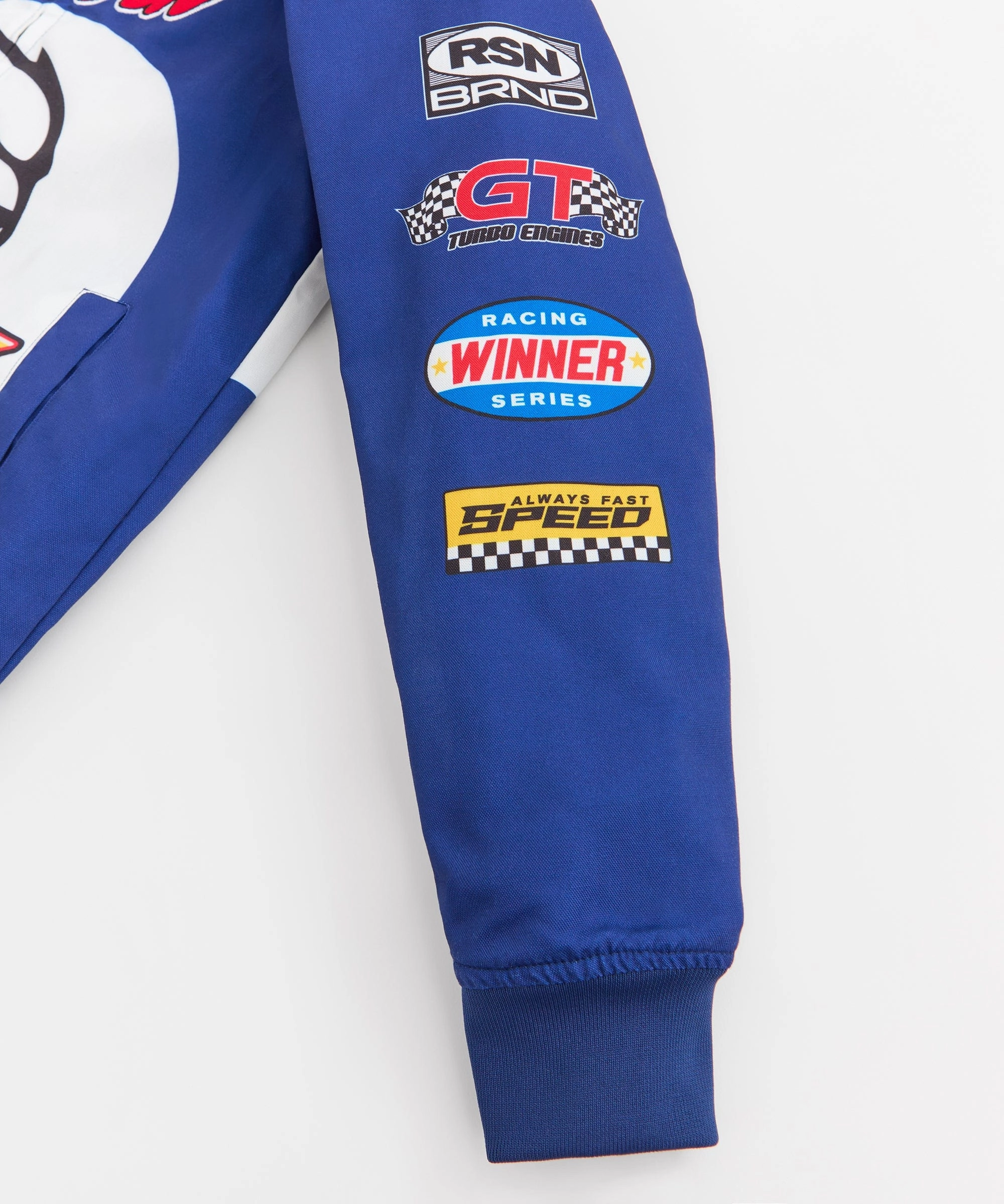 Dodge Hellcat Racing Jacket - Blue Windproof Insulated Coat