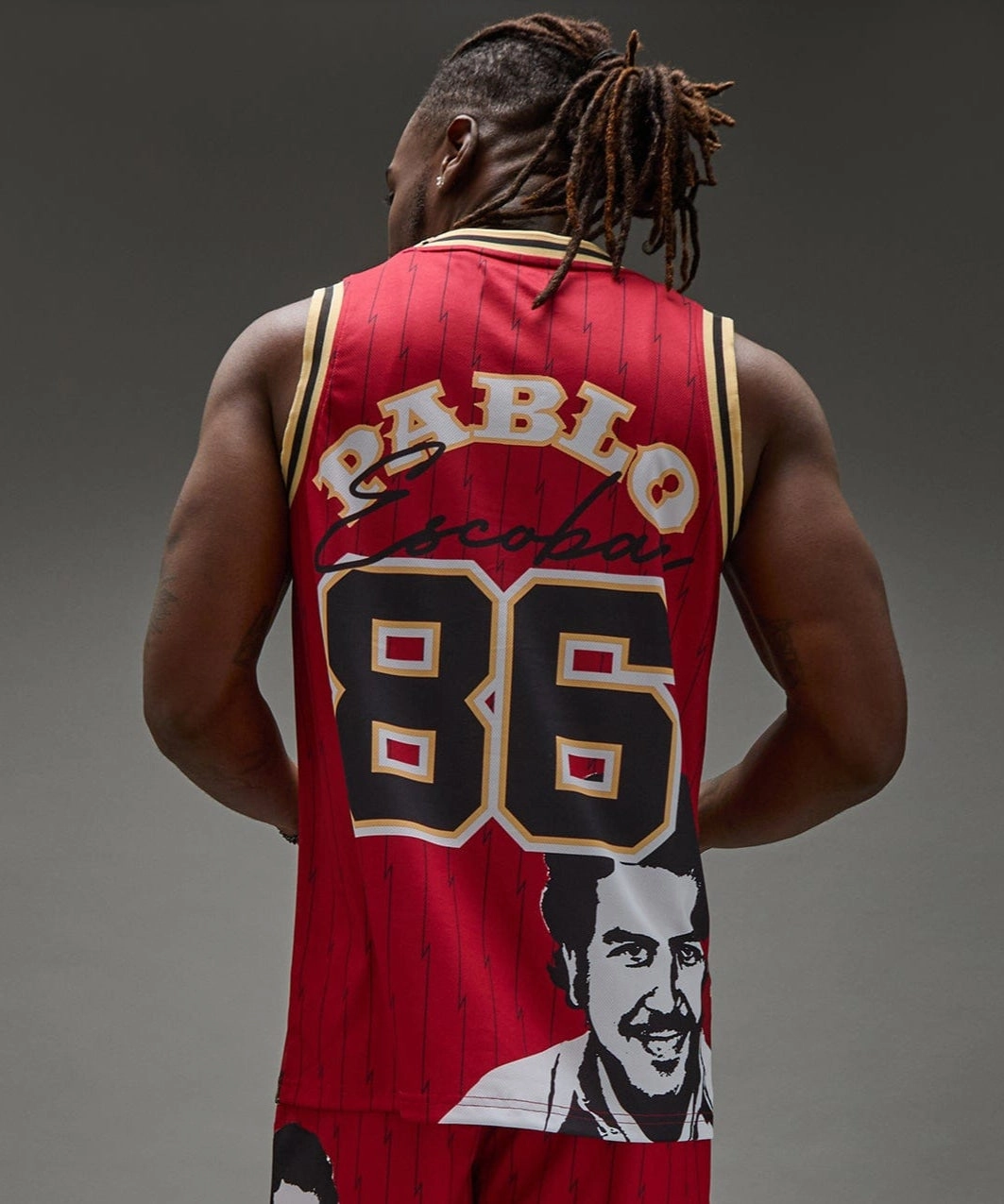 Pablo Basketball Jersey - Red QuickDryConstruction