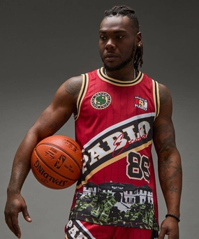 WrinkleFree Weave CompressionTechnology Pablo Basketball Jersey - Red