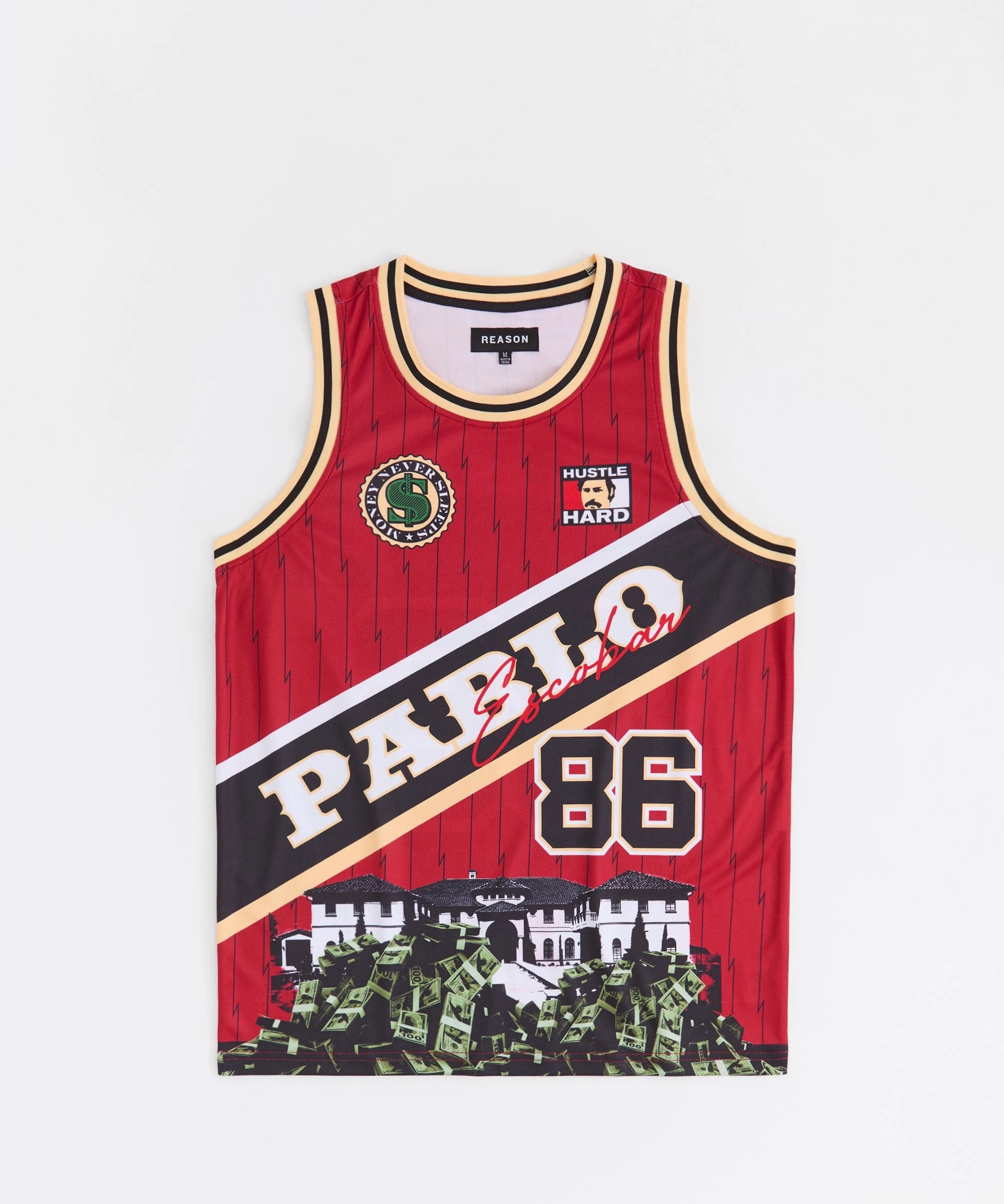 Pablo Basketball Jersey - Red Summer Style