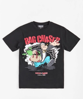 StretchTechnology Popeye Bag Chaser Short Sleeve Tee - Black