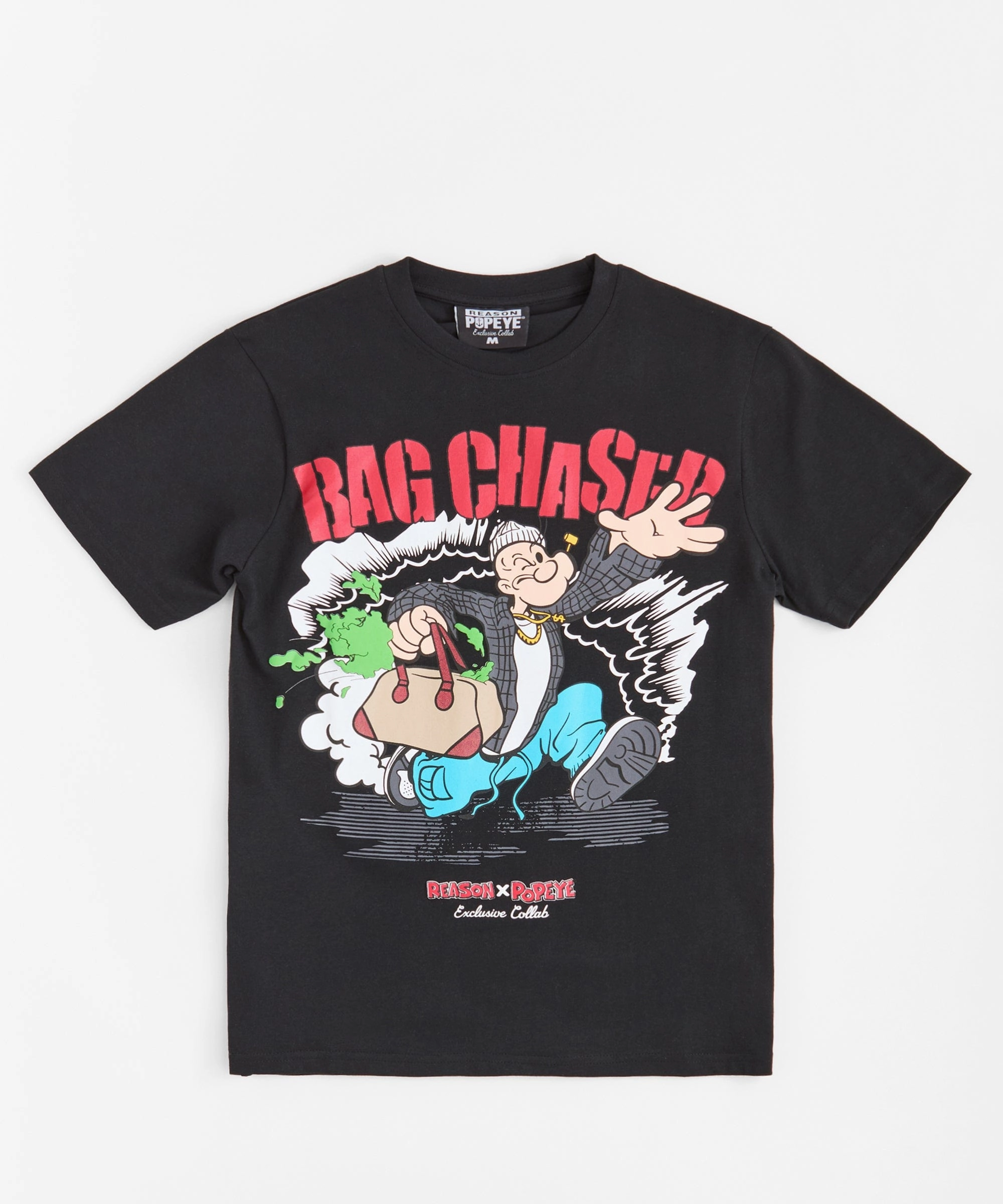 StretchTechnology Popeye Bag Chaser Short Sleeve Tee - Black