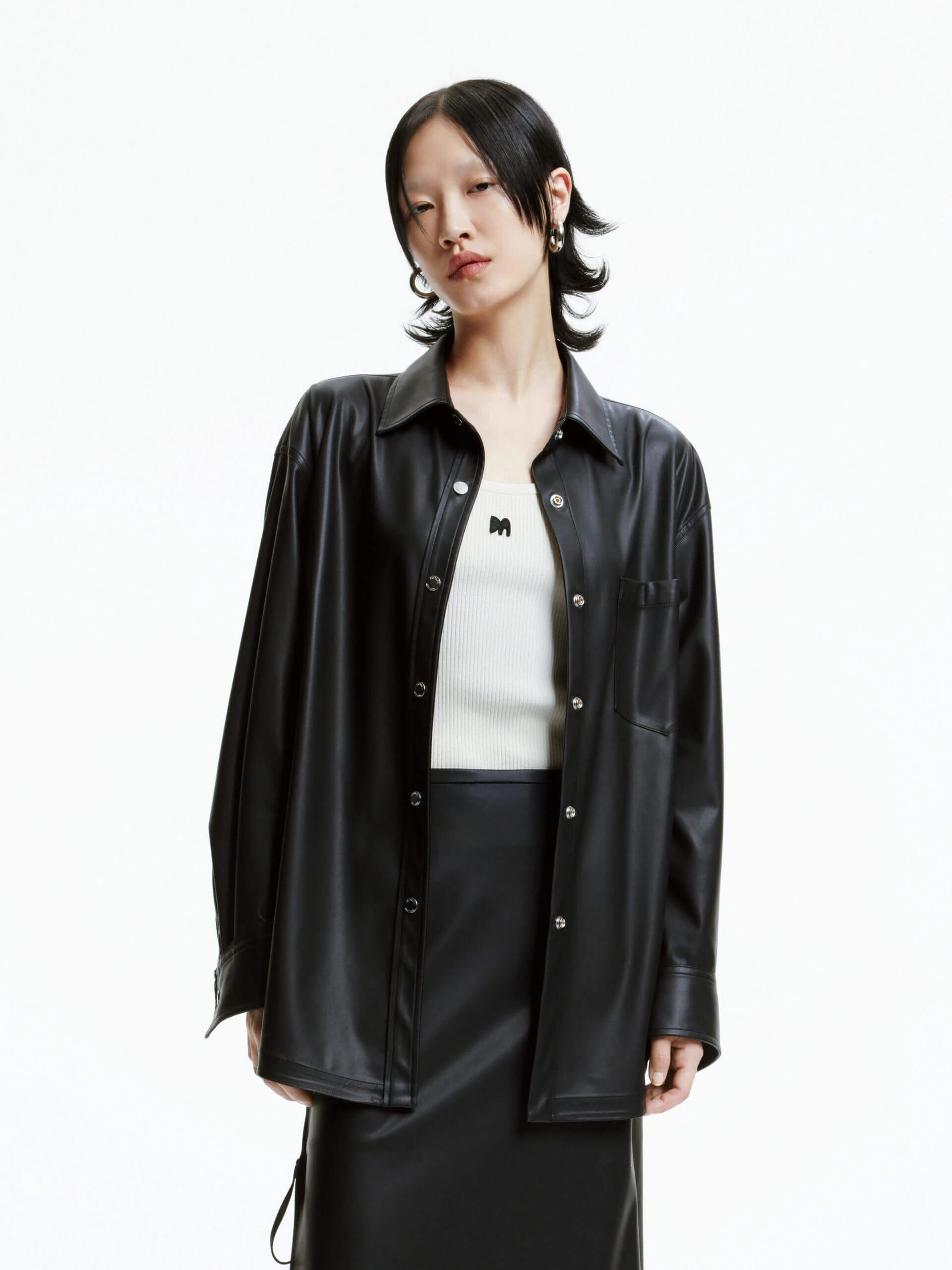 Protein Leather Classic Shirt Ventilated Side Panels