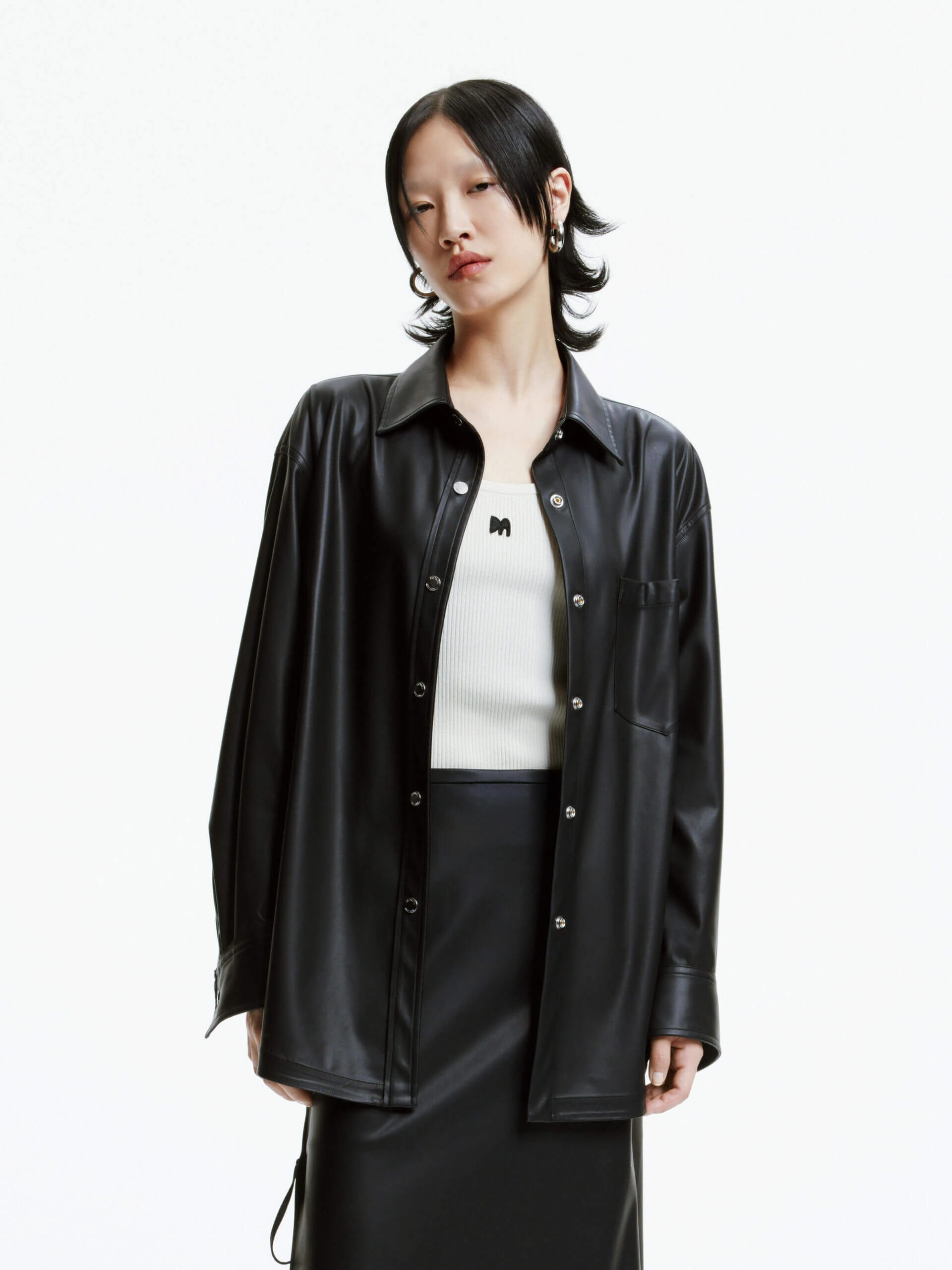 Protein Leather Classic Shirt Easy Fit BuiltInLayer