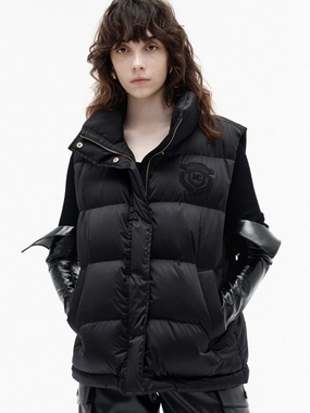 Quilted Padded Waistcoat Day To Day Taped Neckline
