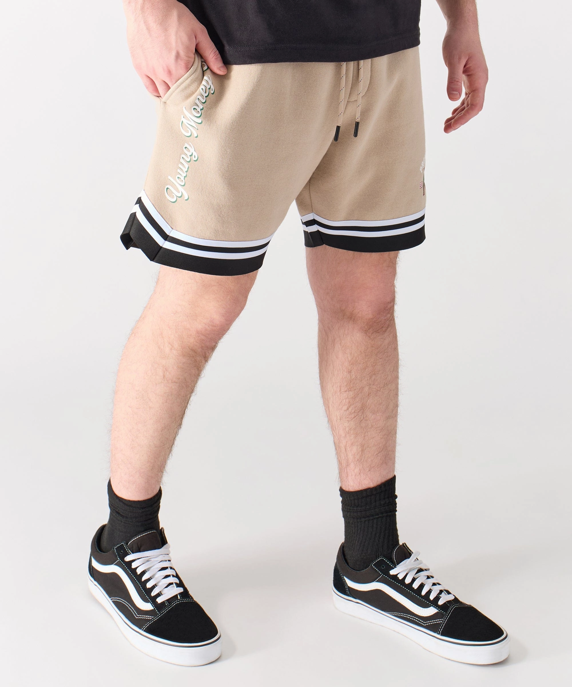 Lil Wayne Property Of Basketball Shorts - Khaki Eco Friendly Dye Microfiber Technology