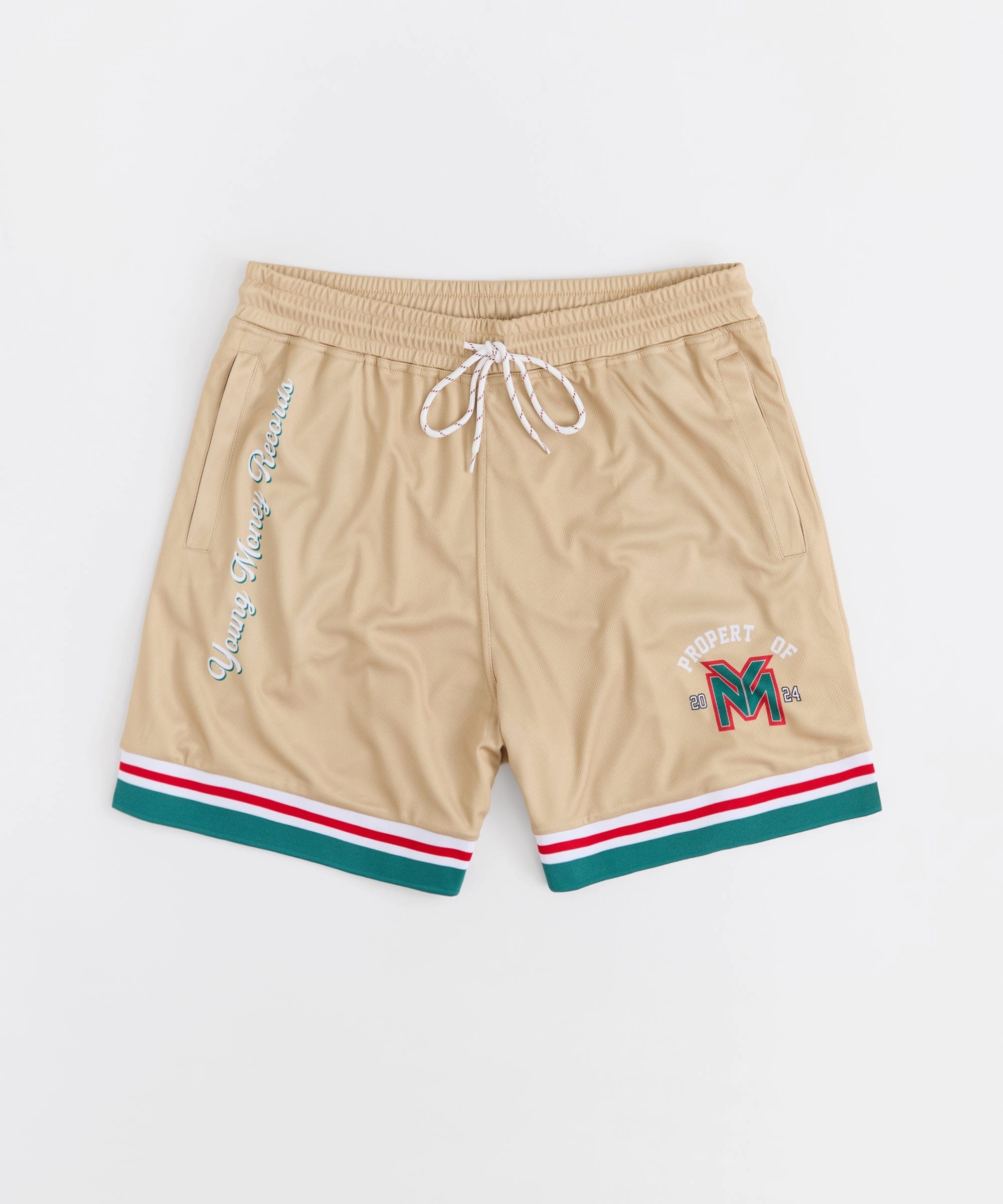 Odor Neutralizing Technology UV Protection Enhanced Lil Wayne Property Of Basketball Shorts - Khaki