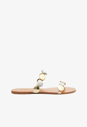Ocean Mood Relaxing Shoes Acacia Platina Leather Sandal
