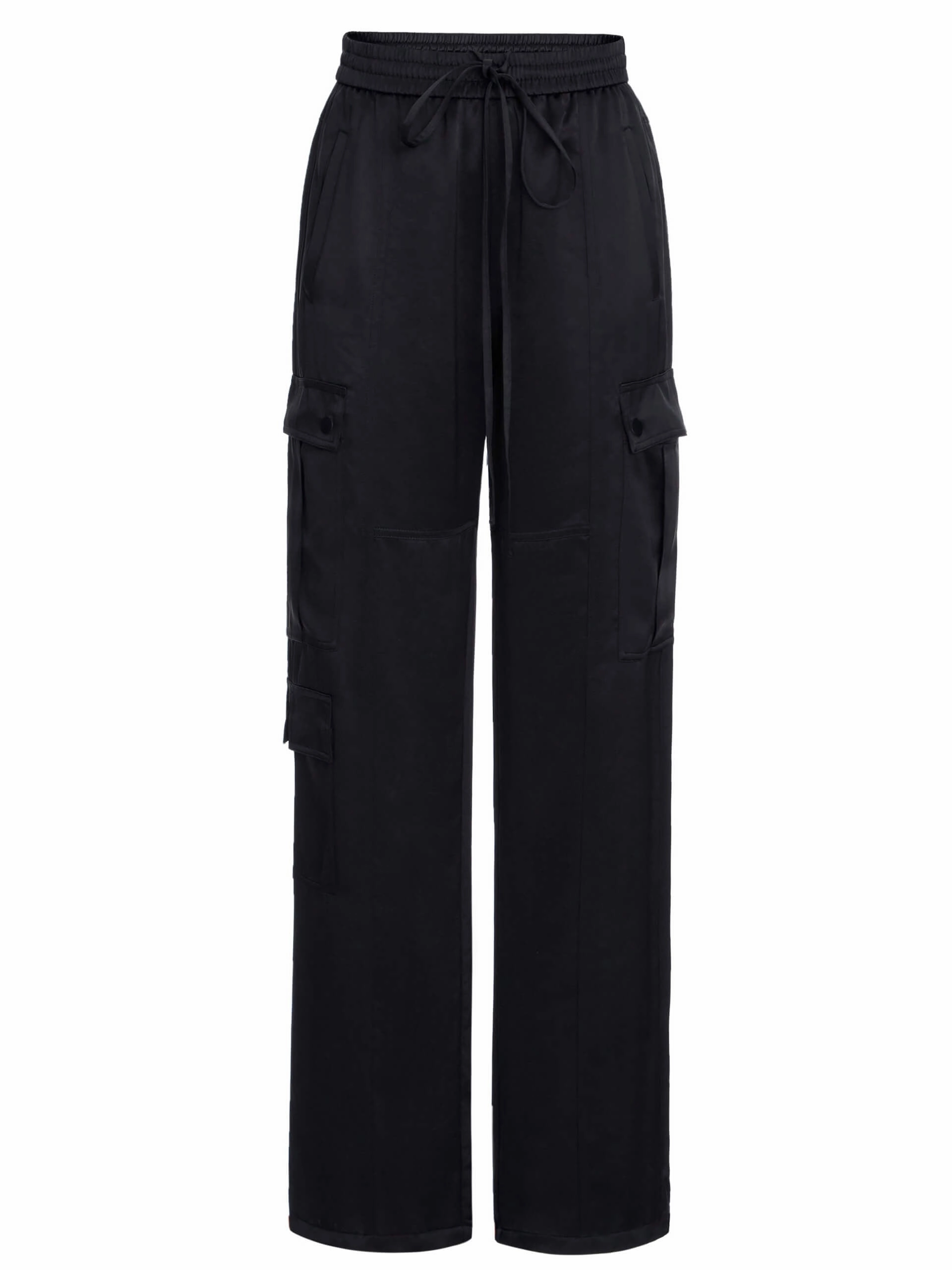 Drawstring Cargo Pocket Pants Active Design Flattering Cut