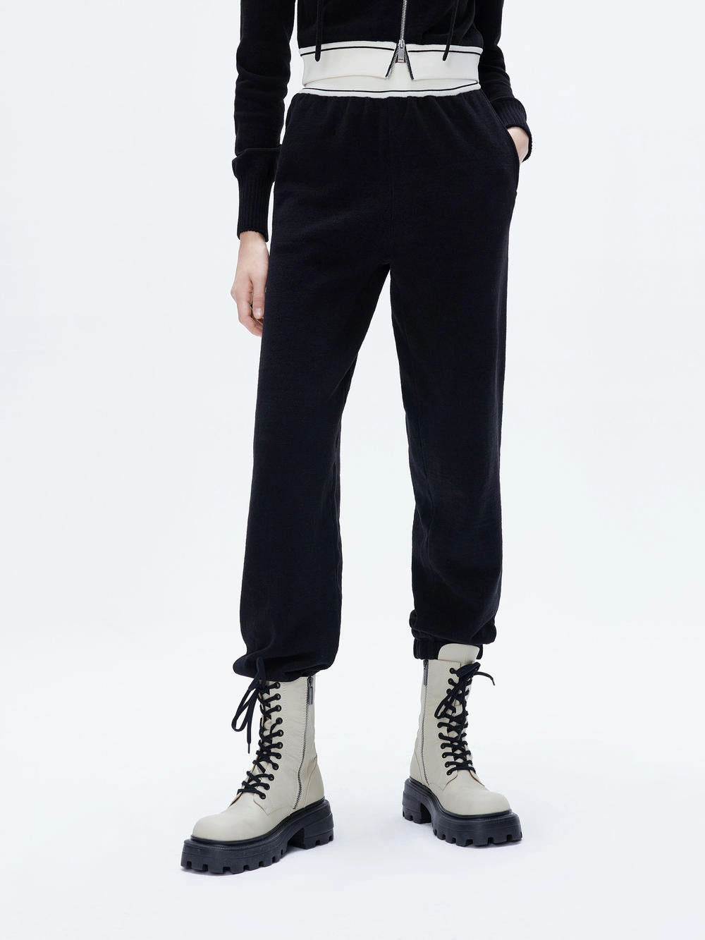Stretchy Waist Active Appeal Loose Elastic Waist Pants