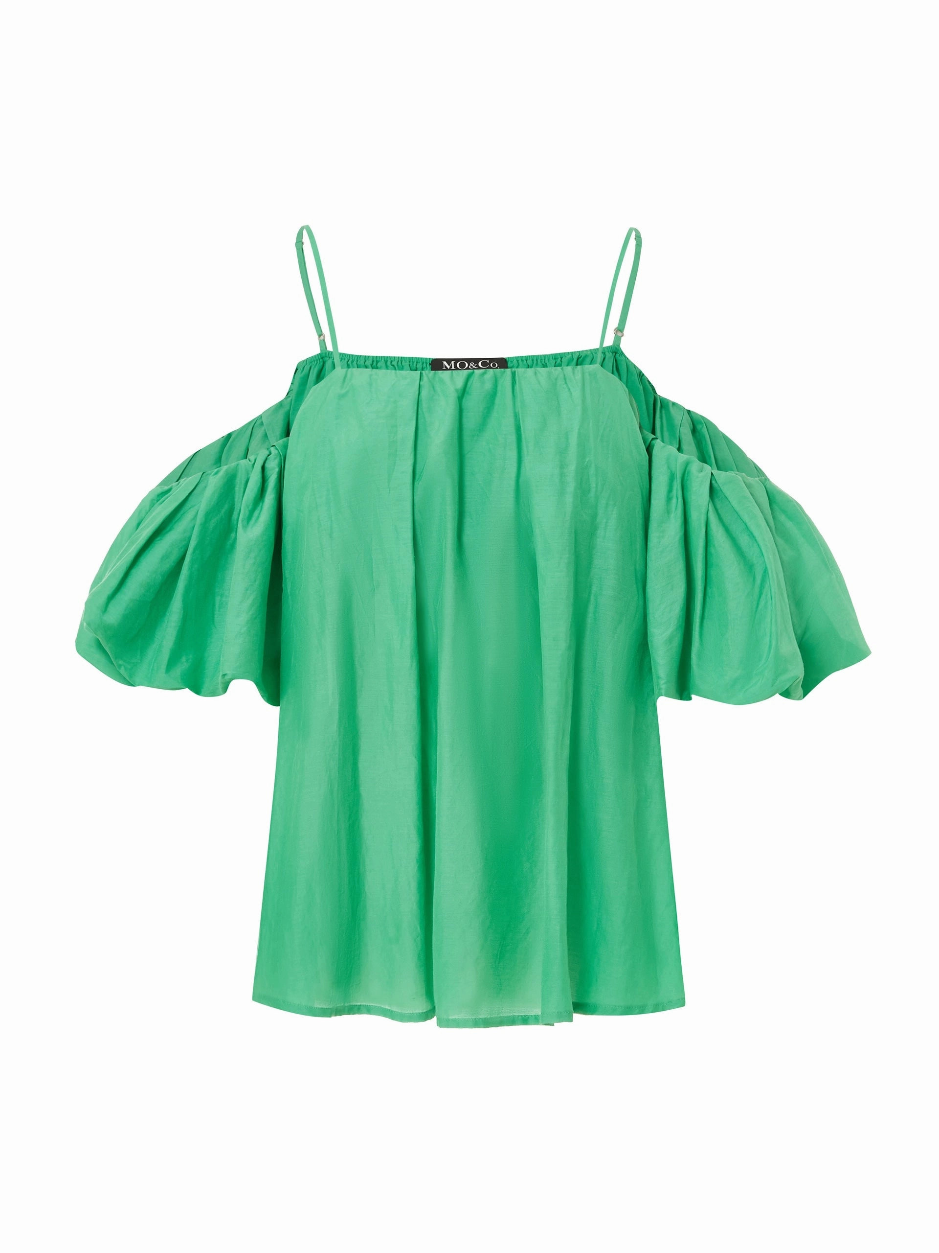 Open Shoulder Cami Top Two Tone Texture Effect Thermal Insulation