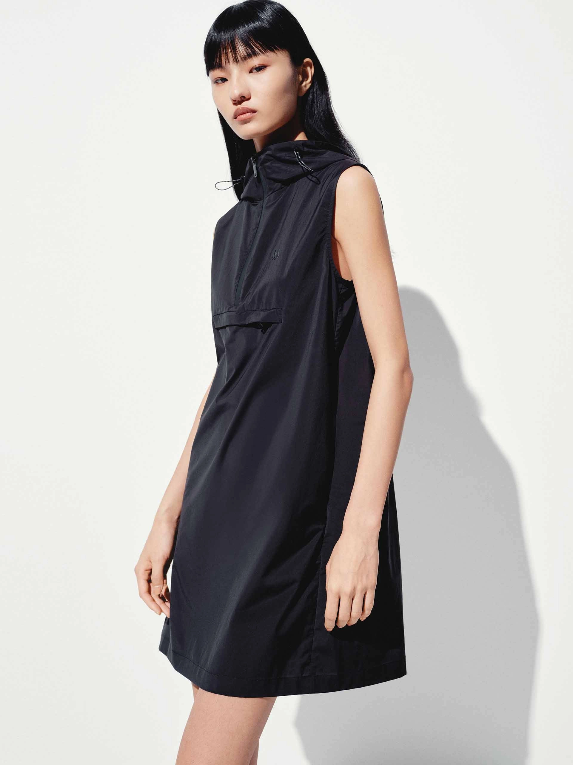 Hoodie Drawstring Sleeveless Dress Sleeve Light Evening Classic