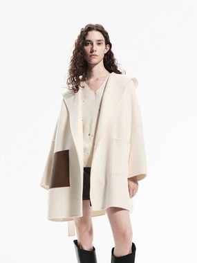 Multi Purpose Loops Double Sided Hooded Coat