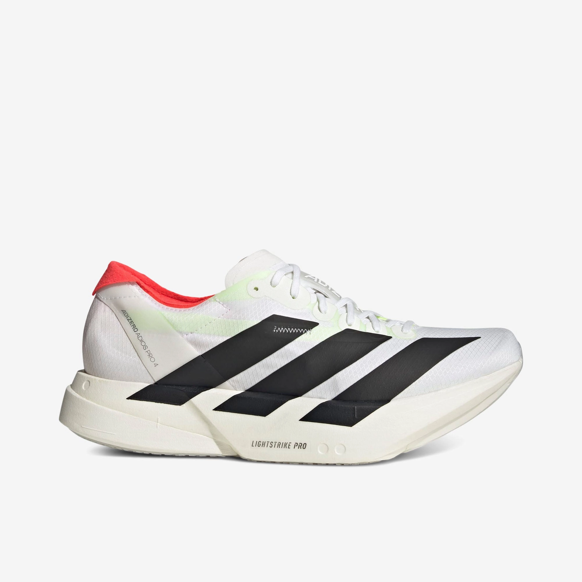 Reinforced Eyelets Fresh flexibility adidas Adizero Adios Pro 4 Cloud White / Core Black - Silver Metallic