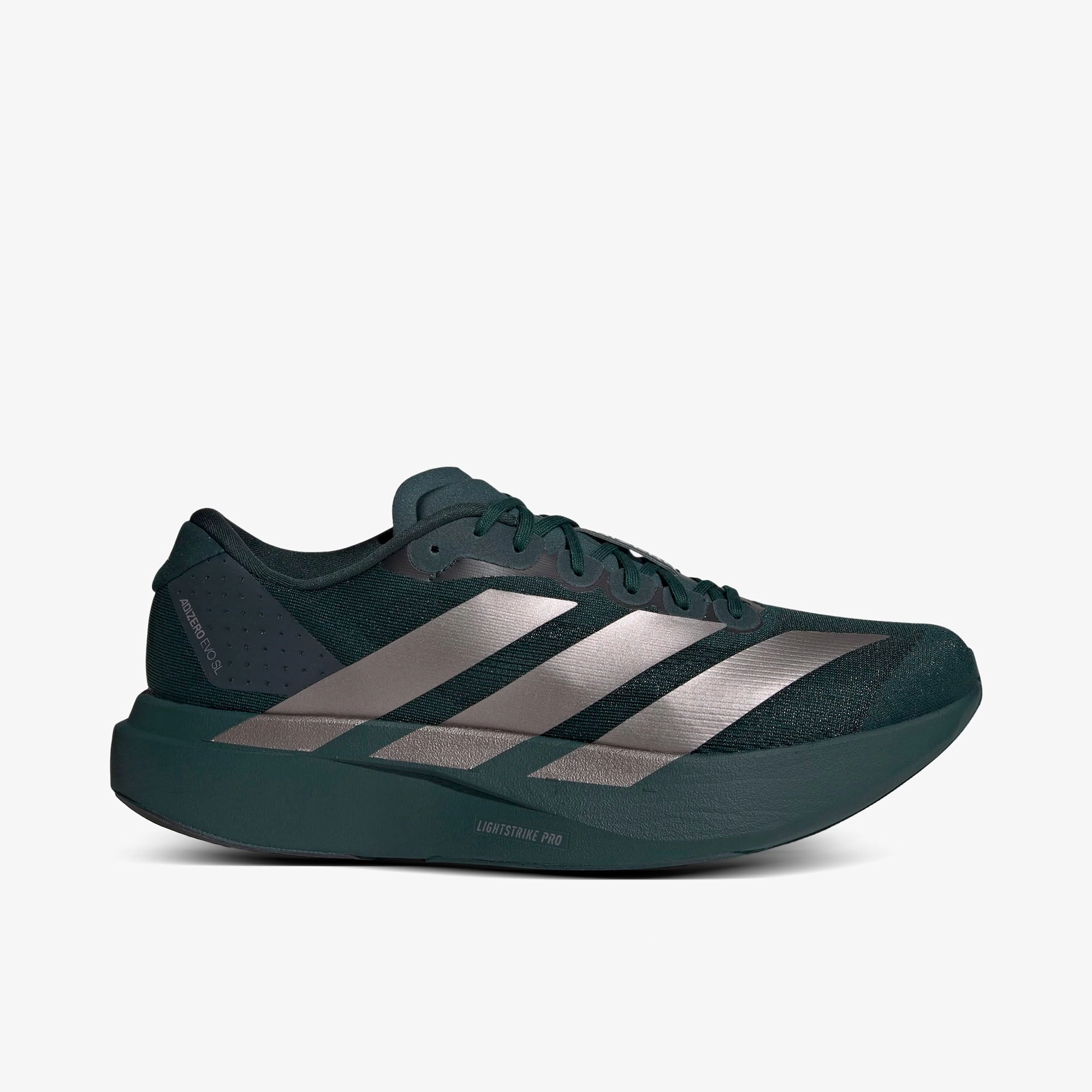 adidas Adizero EVO SL Aurora Ivy / Taupe Oxide - Iron Metallic Slim Design