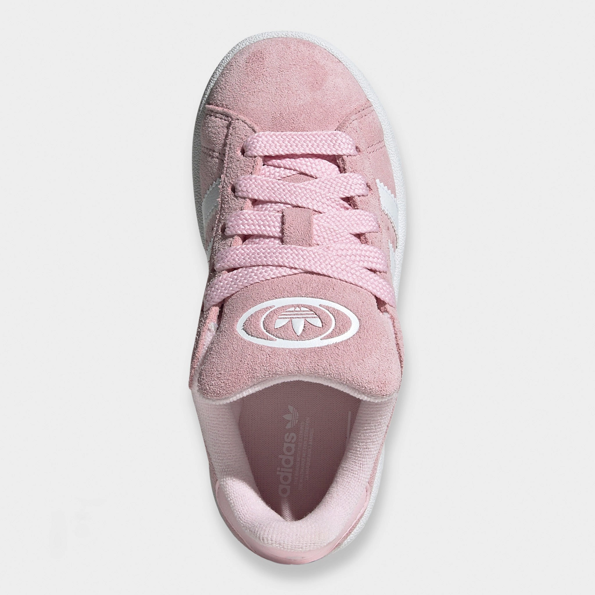 Self Cleaning Tread Durable Frame adidas Children's Campus 00s Cloud Pink / White - Gum