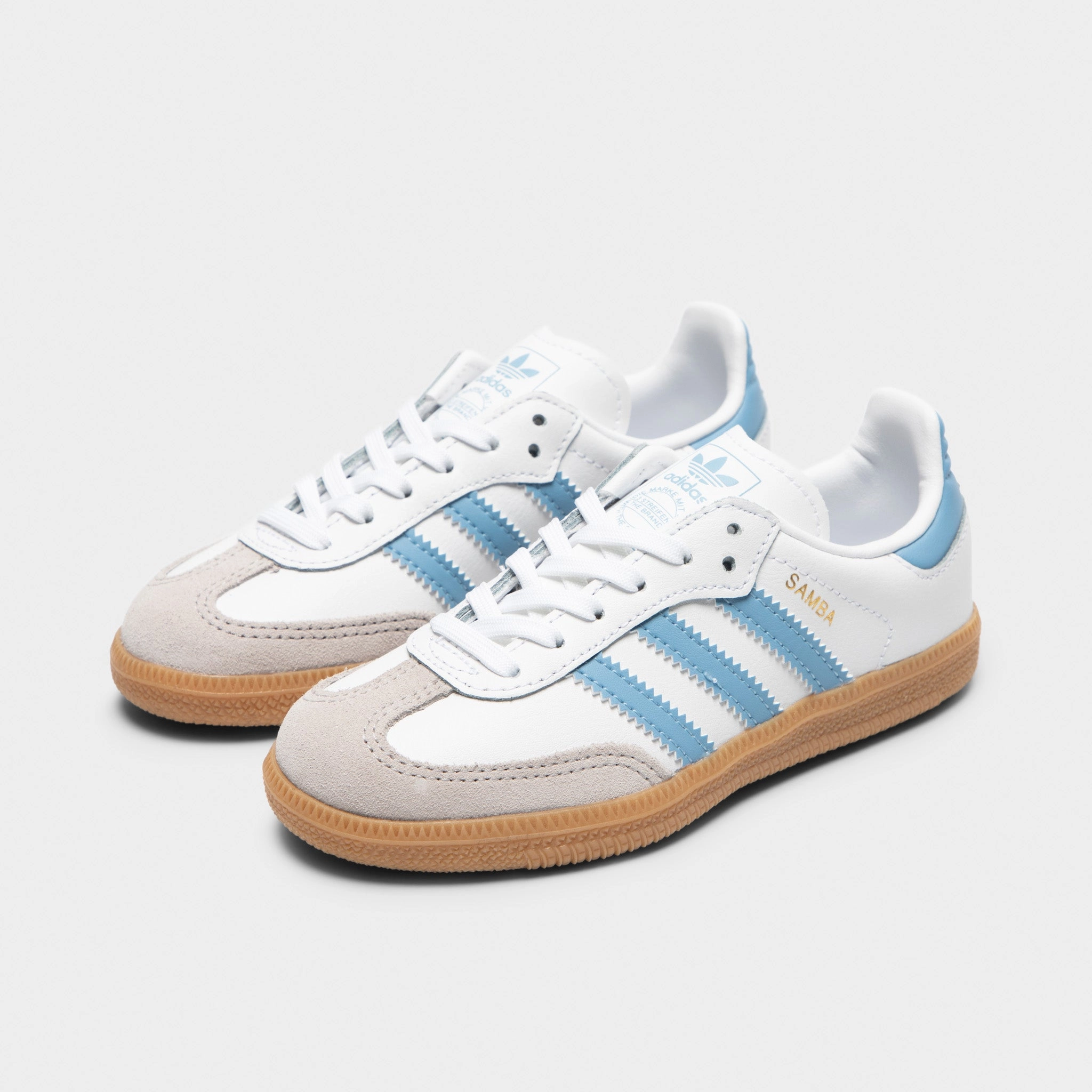 Quick Walk Timeless Performance adidas Children's Samba OG White / Ash Blue - Gum