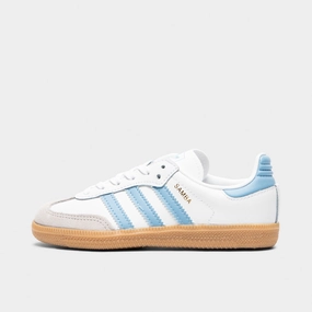 Quick Transition Structured Edge adidas Children's Samba OG White / Ash Blue - Gum