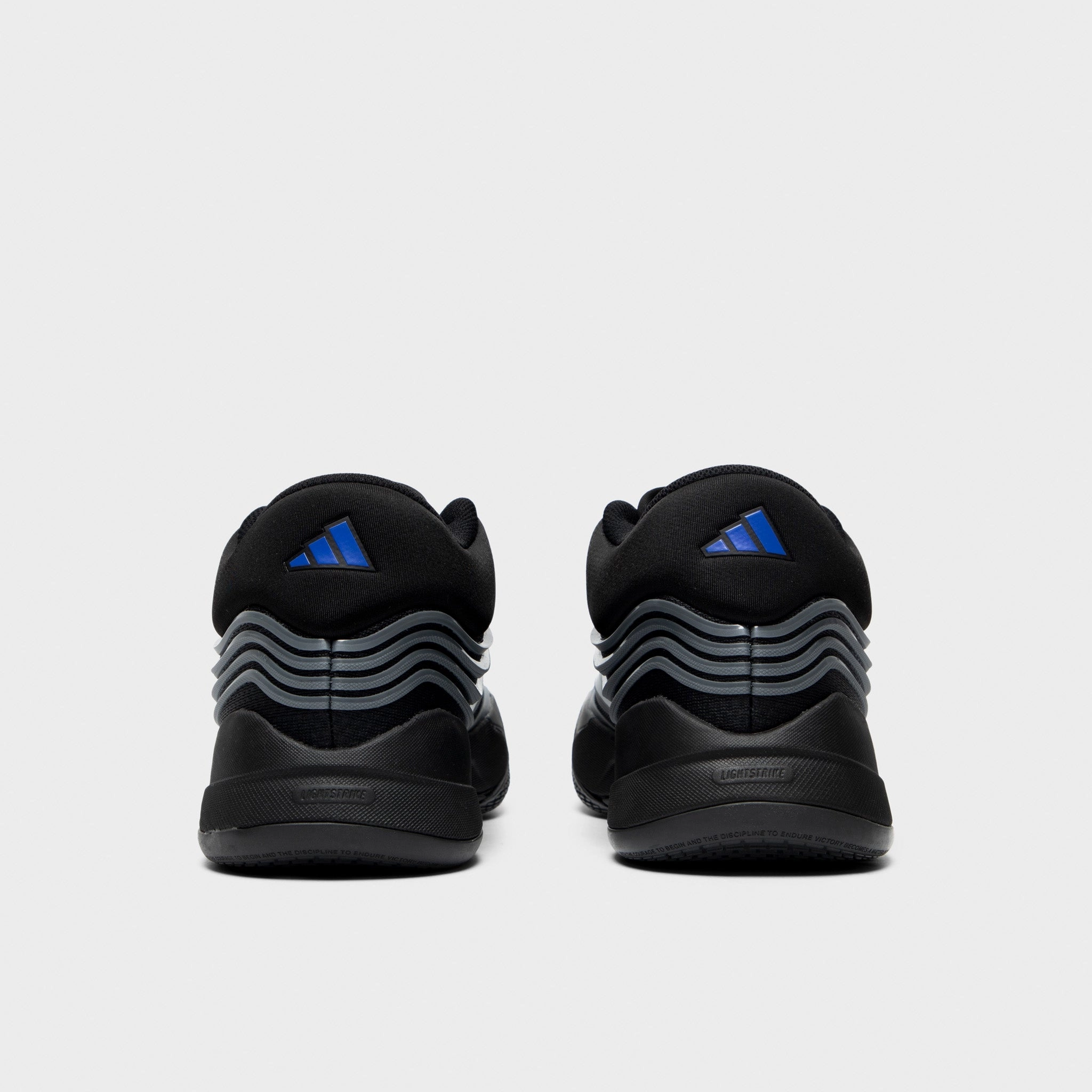 adidas Dame X Black / Iron Mountain - Lucky Blue Snug Ankle Hugger Built-in comfort
