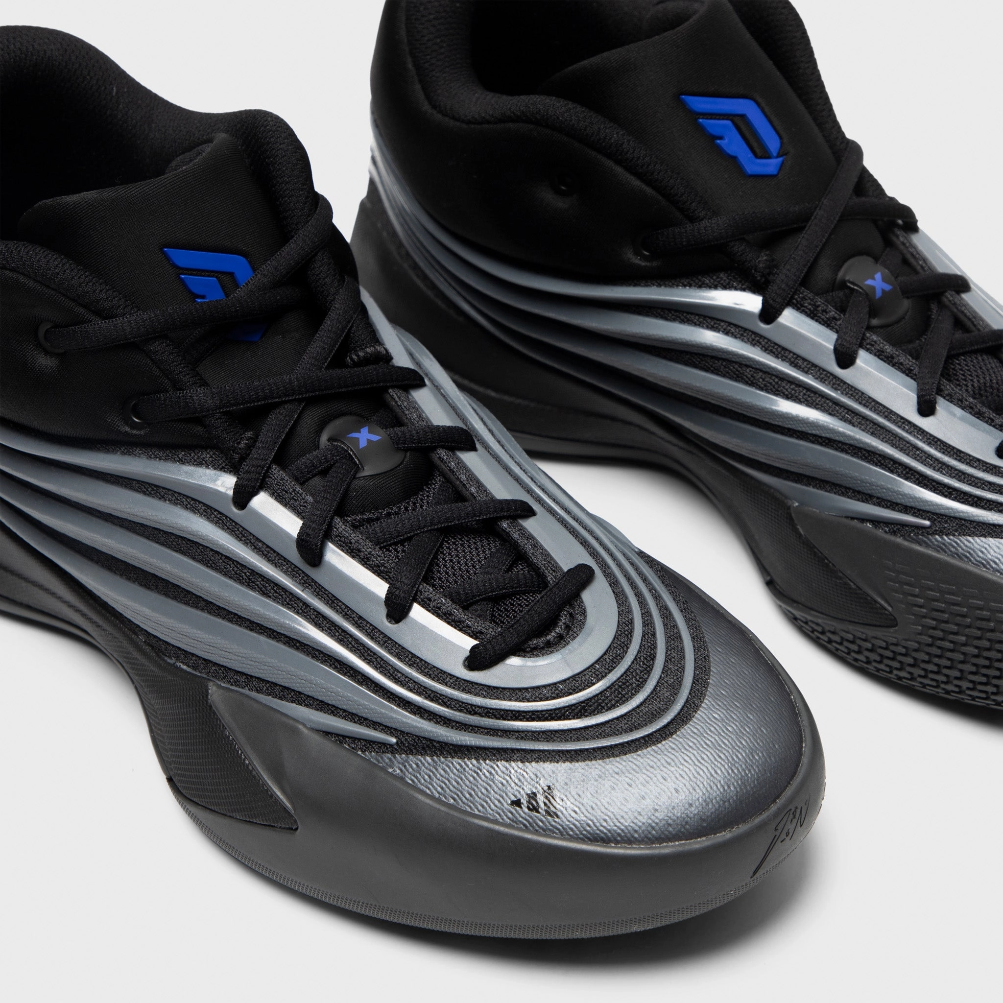 Drive Motion Ultra Flex adidas Dame X Black / Iron Mountain - Lucky Blue