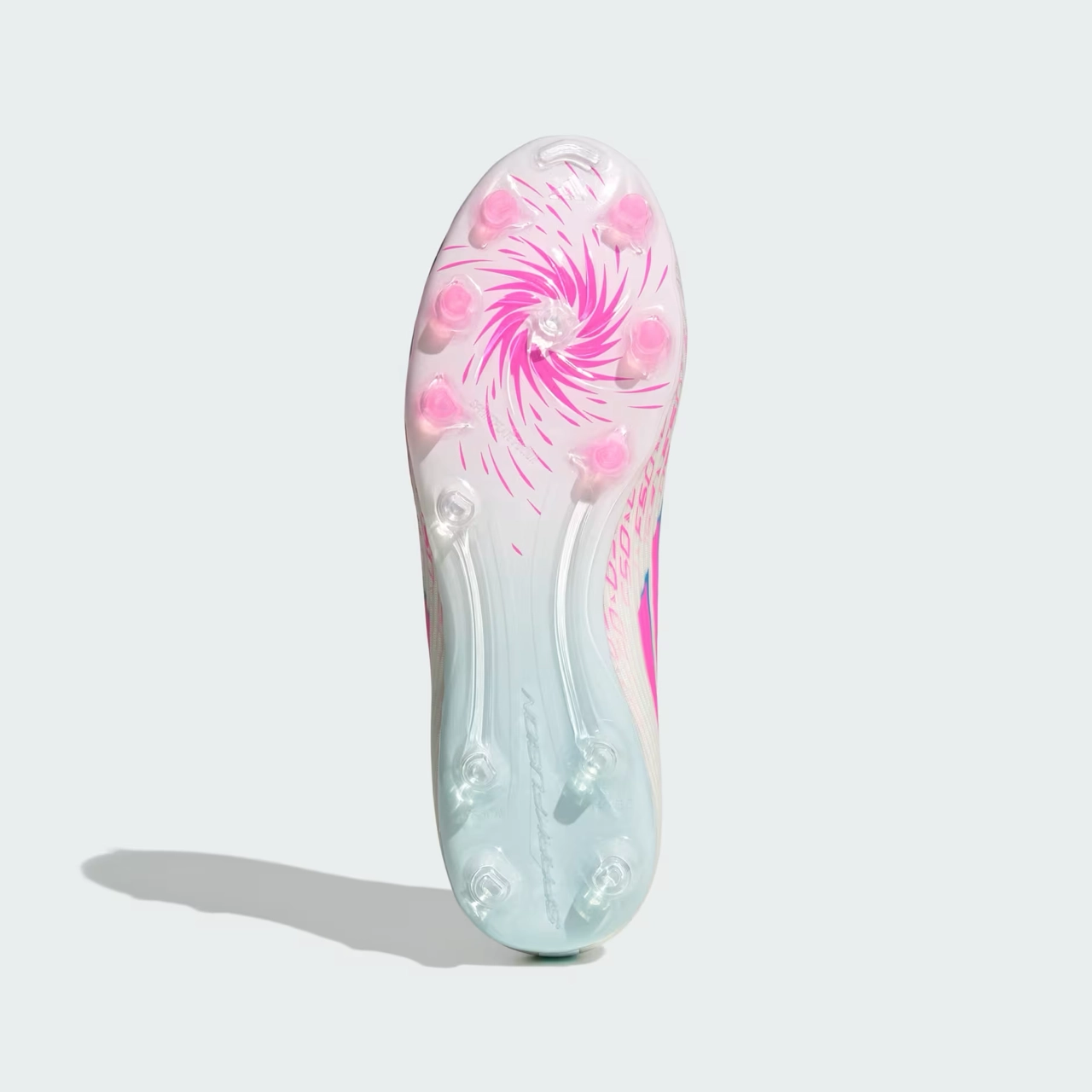 Adidas F50 Women's Sparkfusion League FG/AG Football Boots (Cloud White/Lucid Pink/Cloud White) Odor Control Insoles