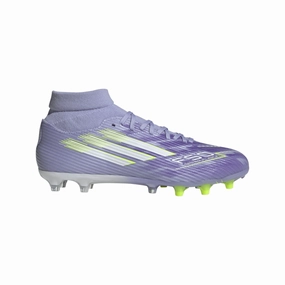 Adidas F50 Women's Sparkfusion League FG/AG Football Boots (Violet Tone/Lucid Lemon/Purple Rush) Step Soft Pace Drive