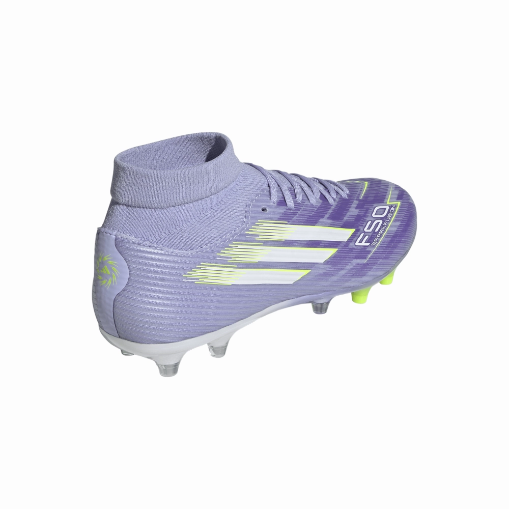Dynamic Style Adidas F50 Women's Sparkfusion League FG/AG Football Boots (Violet Tone/Lucid Lemon/Purple Rush)