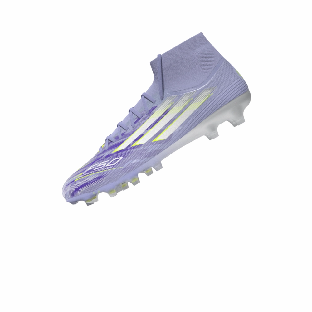 Adidas F50 Women's Sparkfusion Pro FG/AG Football Boots (Violet Tone/Lucid Lemon/Purple Rush) Lean Fit