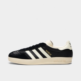 adidas Gazelle Indoor Black / White - Gold Flexible Upper