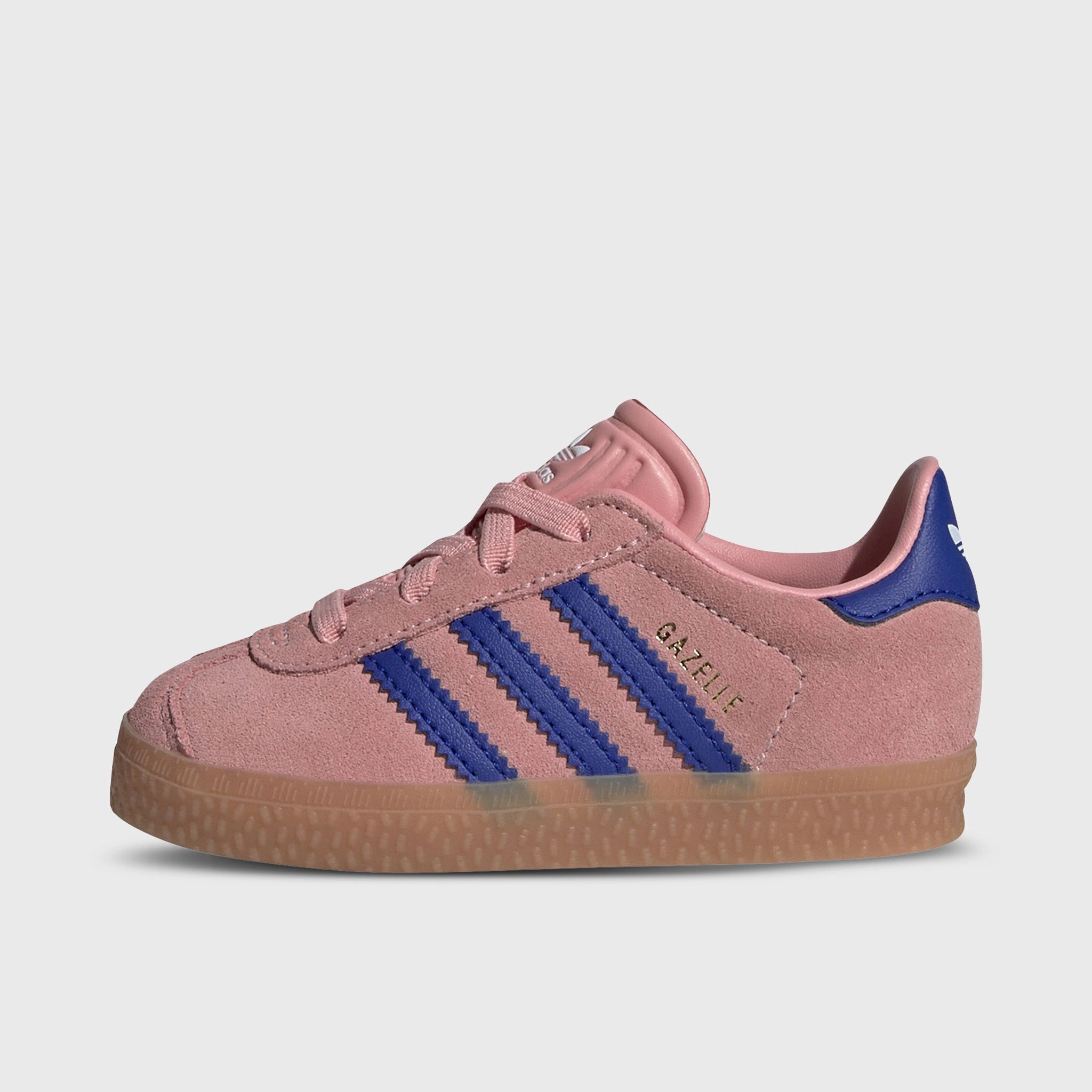 adidas Gazelle Infants' Pink / Lucid Blue Reinforced heel Stand Long