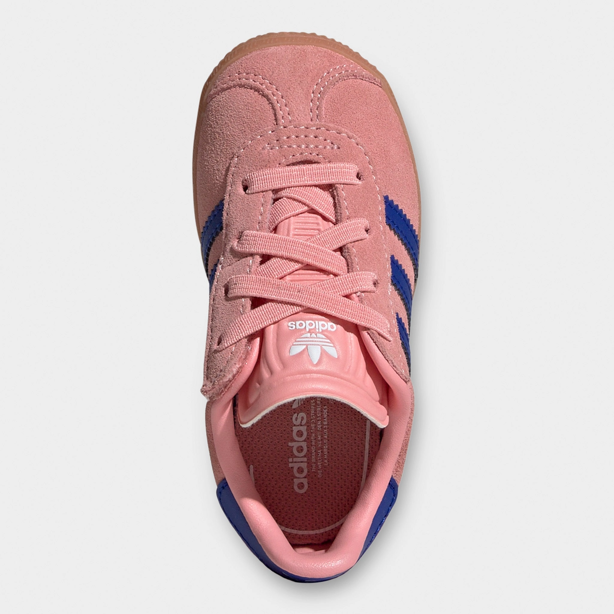 adidas Gazelle Infants' Pink / Lucid Blue Quiet Walk