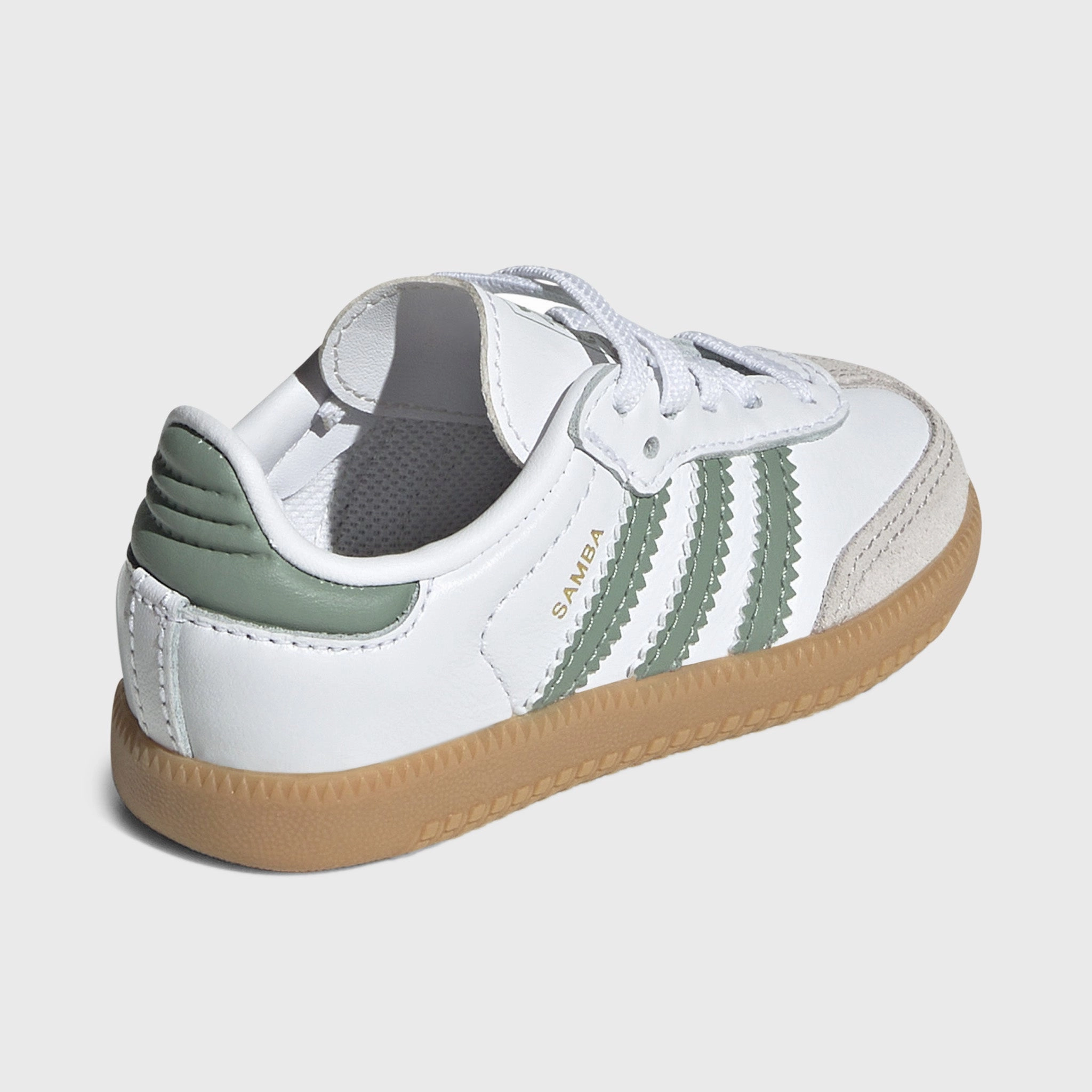 Adaptive Steps SyntheticUpper adidas Infants' Samba OG White / Silver Green - Gum