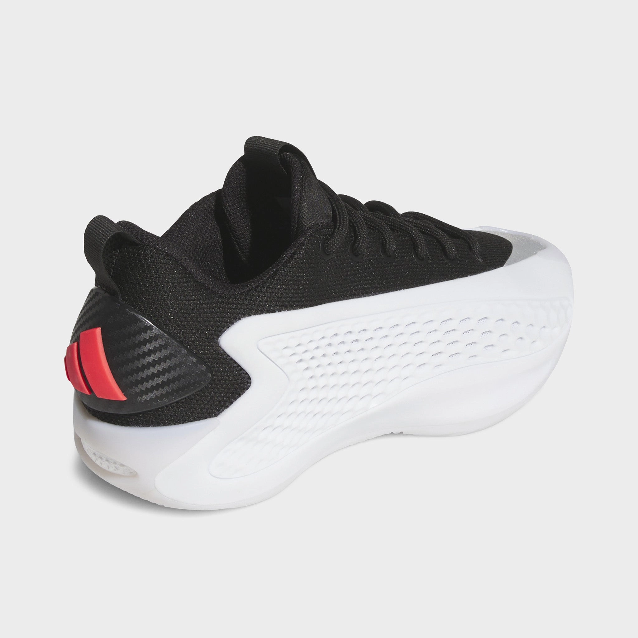 adidas Juniors' Anthony Edwards 1 Low White / Black - Red Trend-setting arch