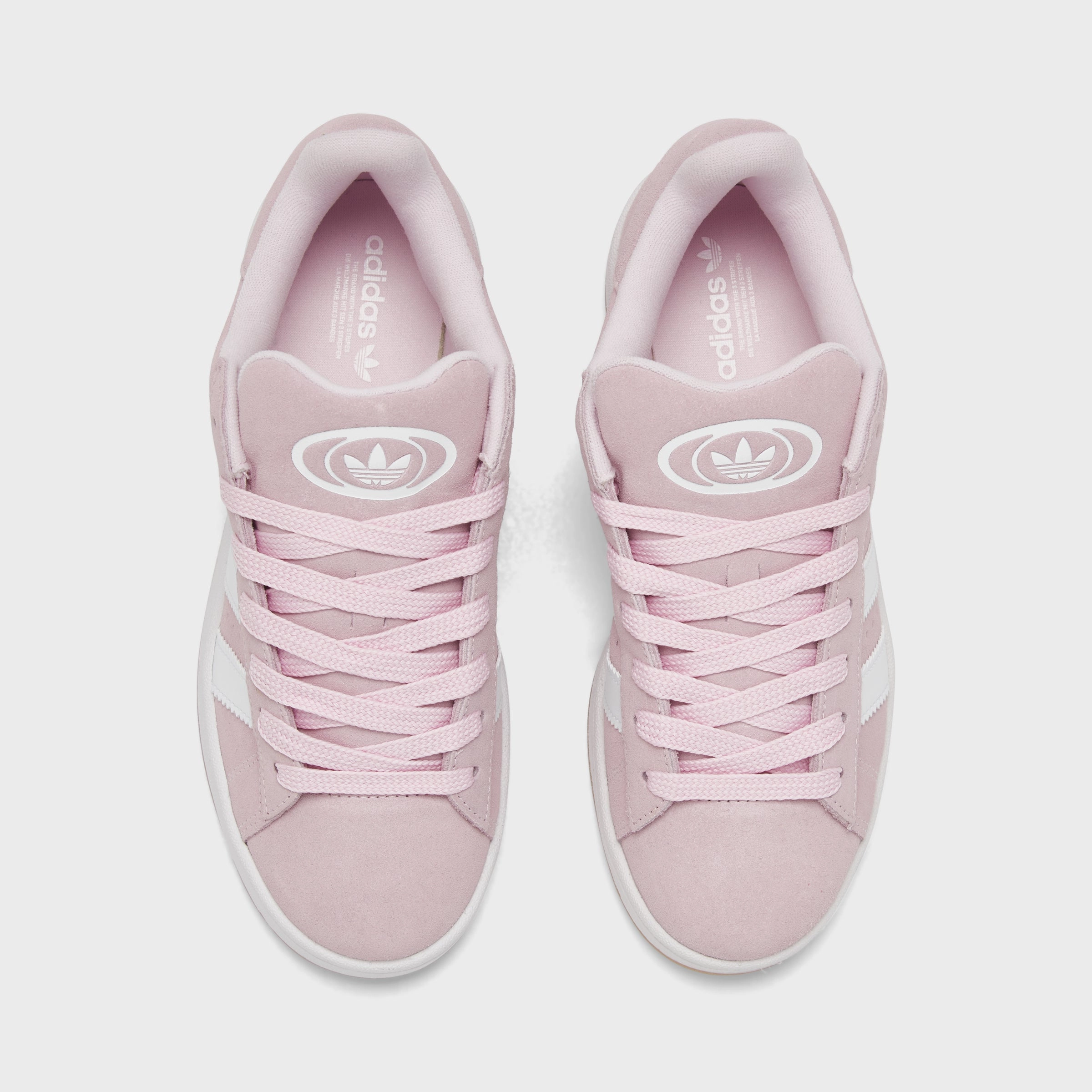 adidas Juniors' Campus 00s Clear Pink / White - Gum Walk Boost