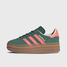 adidas Juniors' Gazelle Bold Green / Orange Fit Freedom Long distance