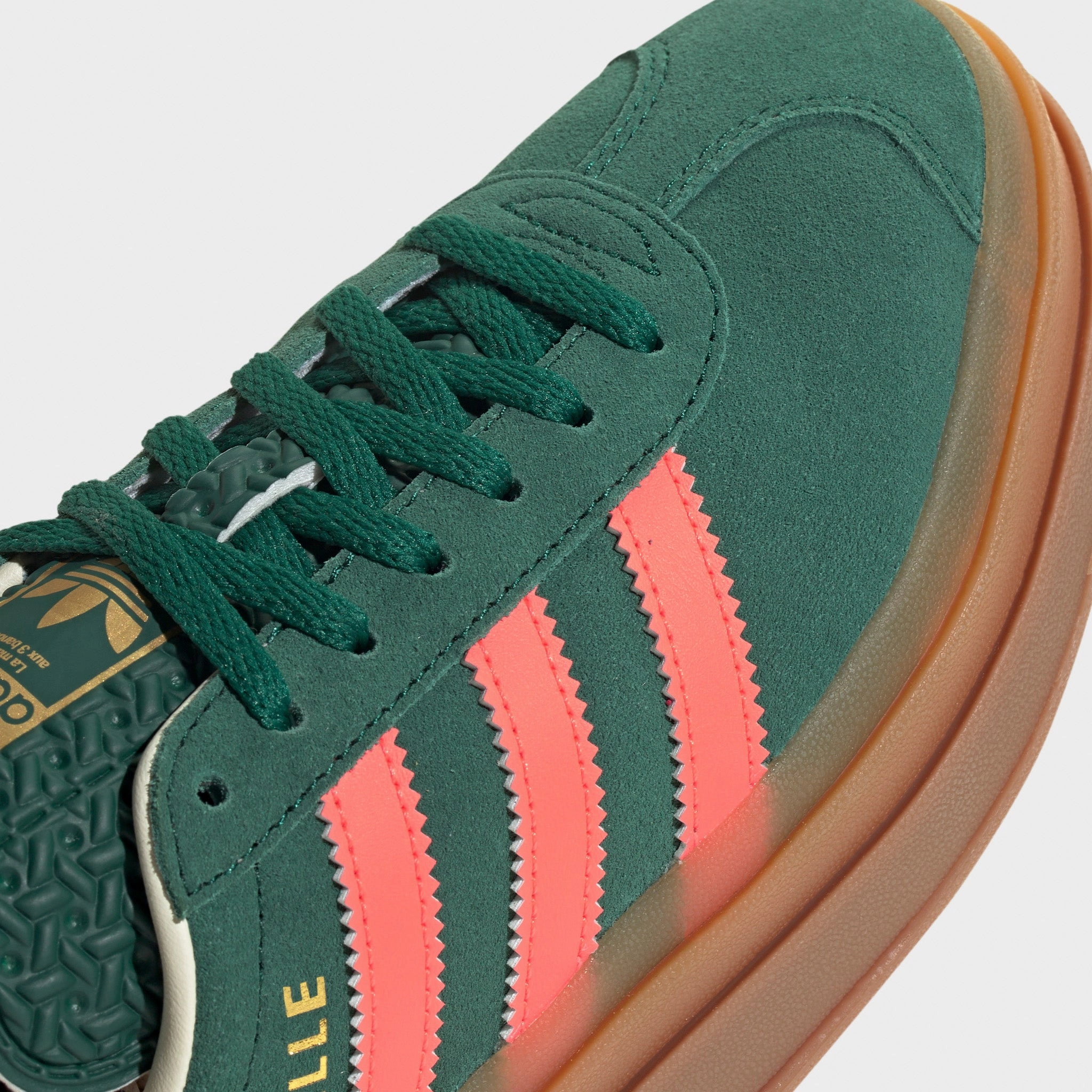 Smooth Motion Stretchable adidas Juniors' Gazelle Bold Green / Orange