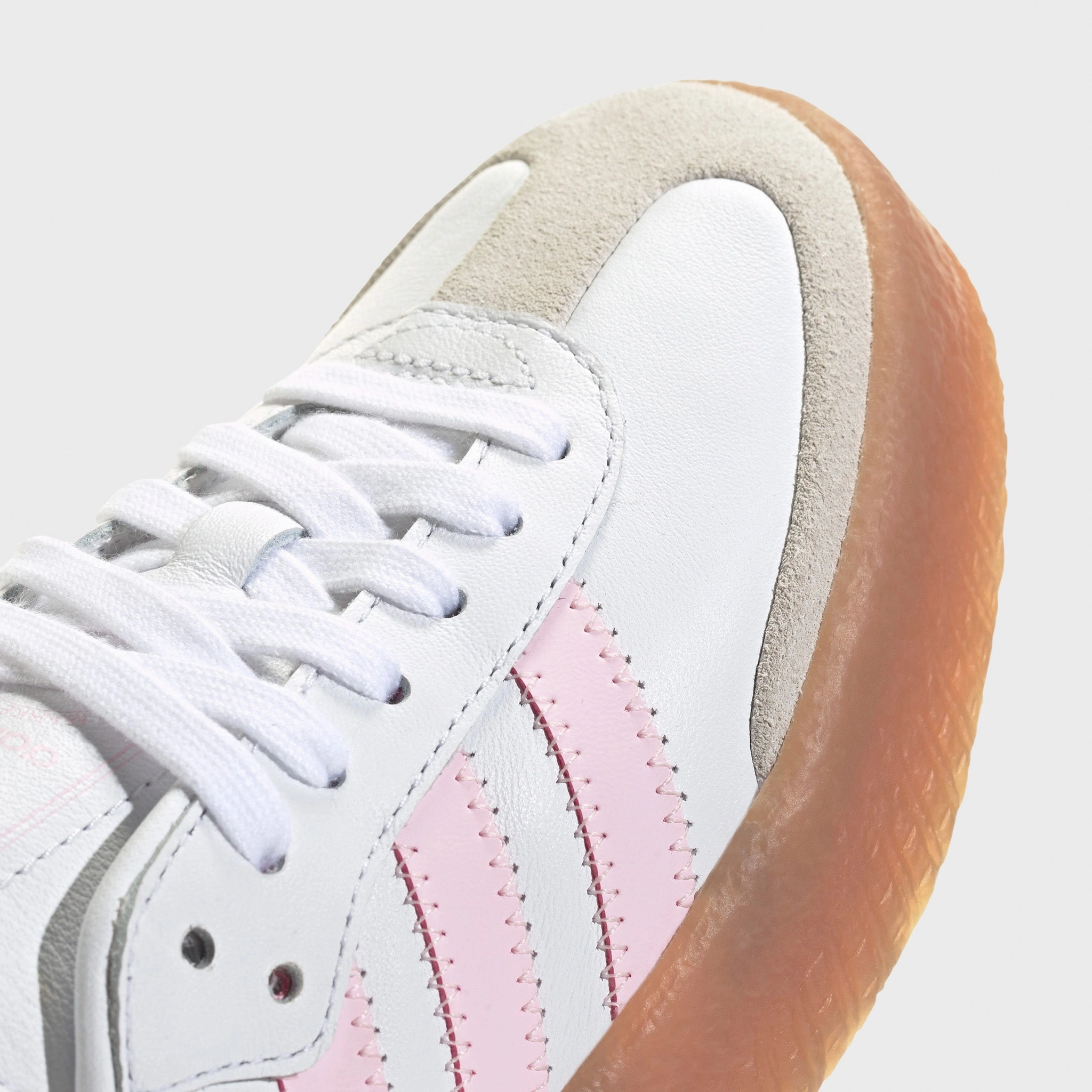 adidas Juniors' Sambae White / Clear Pink - Gold Metallic Urban Routine Classic Style