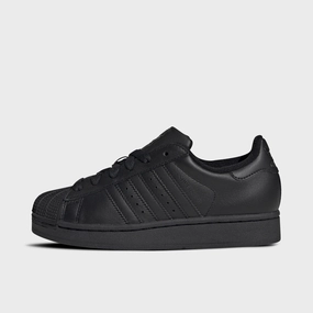 Natural Cushion Pressure Zone Mapping adidas Juniors' Superstar II Core Black / Core Black - Core Black