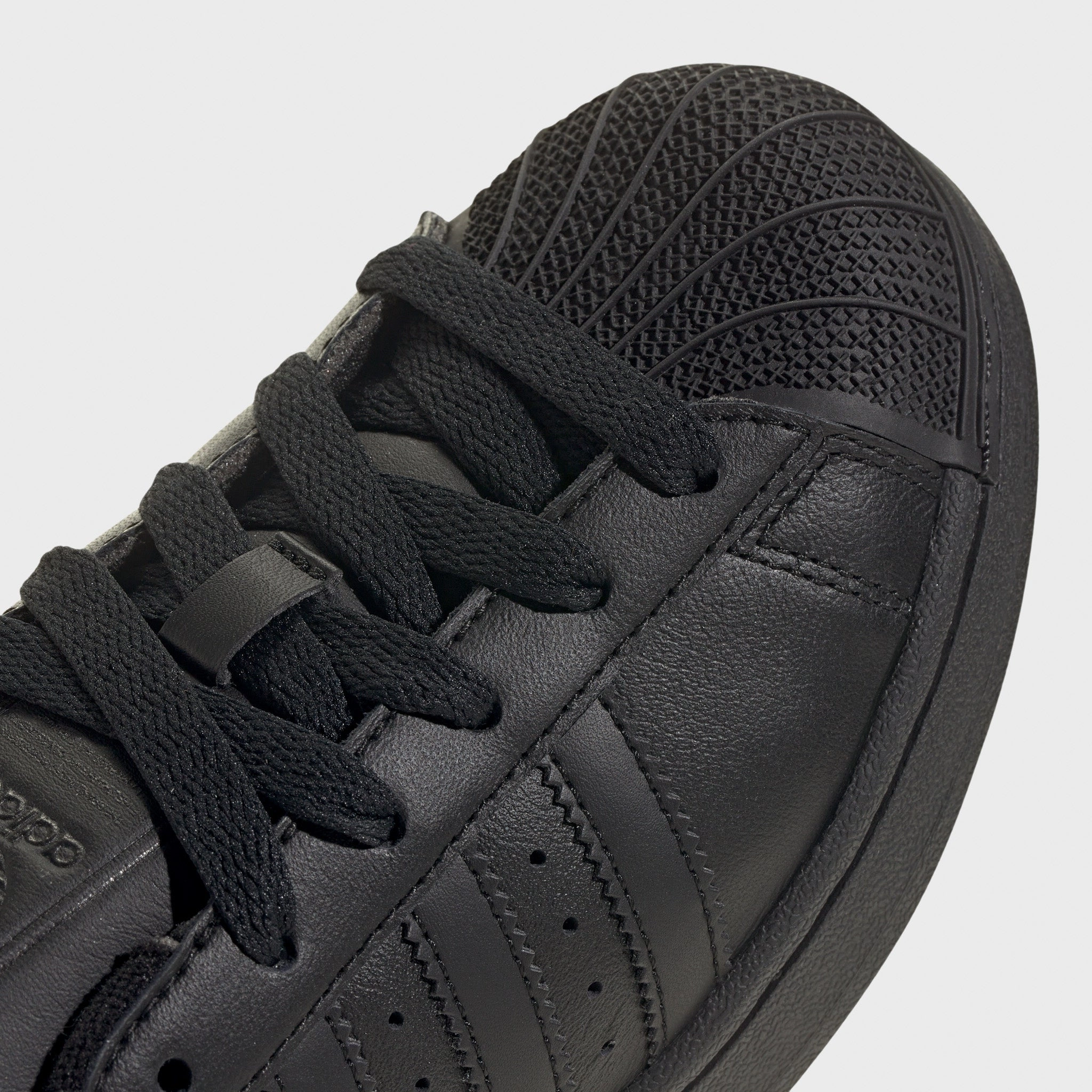 Knit Upper Bounce Support adidas Juniors' Superstar II Core Black / Core Black - Core Black