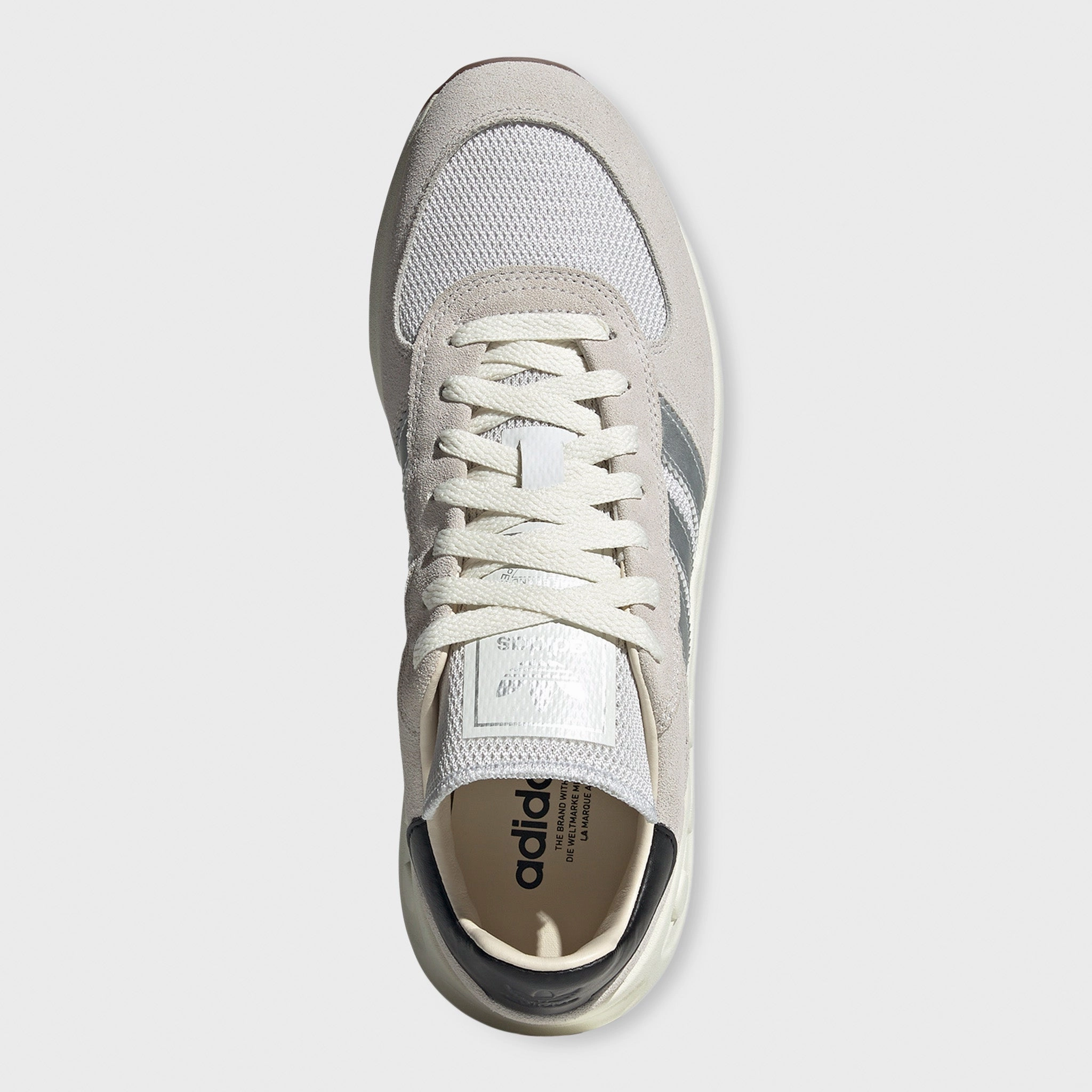 adidas LA Trainer Lux White / Silver - Core Comfort Inserts Elasticated Lacing