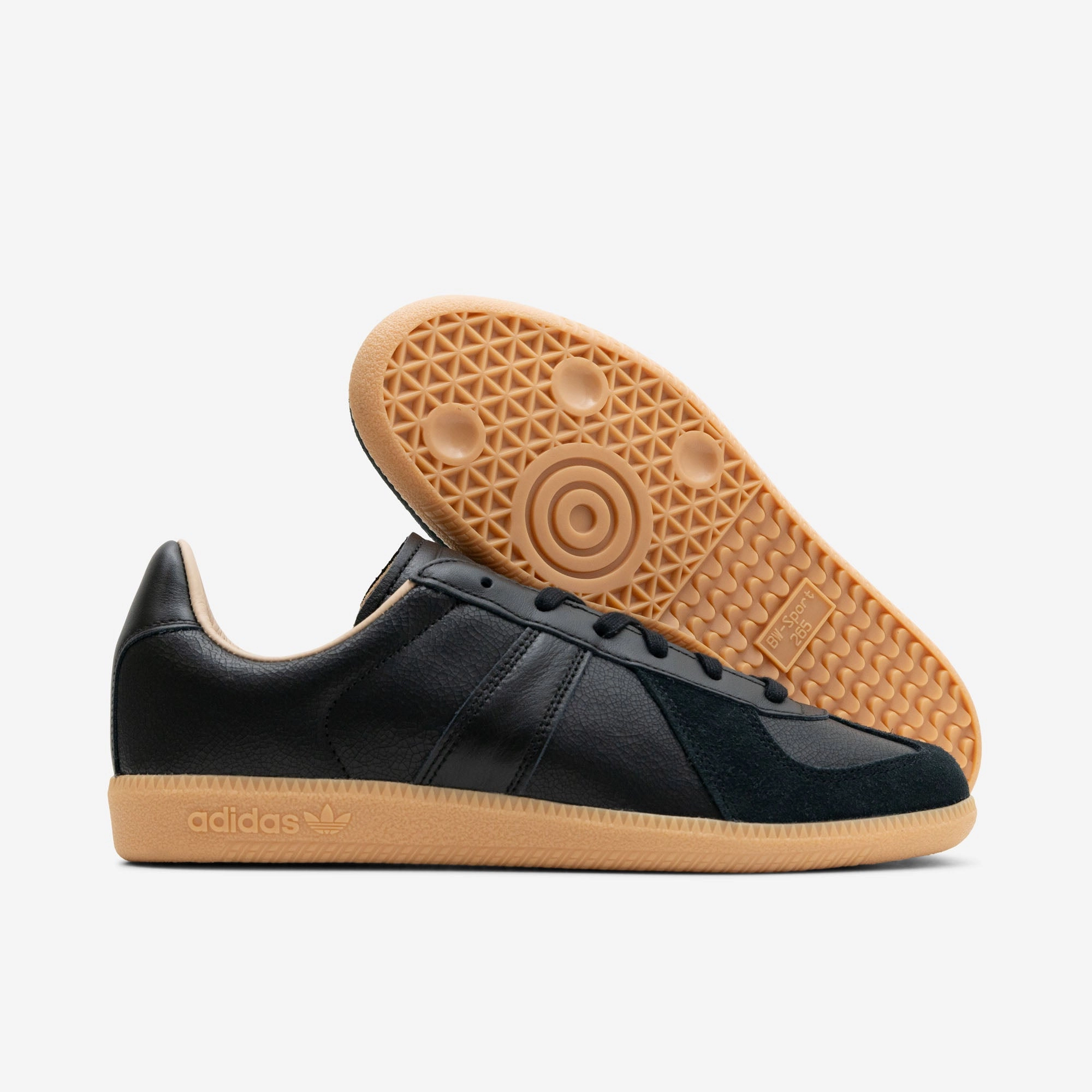 adidas Originals BW Army Lux Core Black / Core Black - Gum High Traction Grip