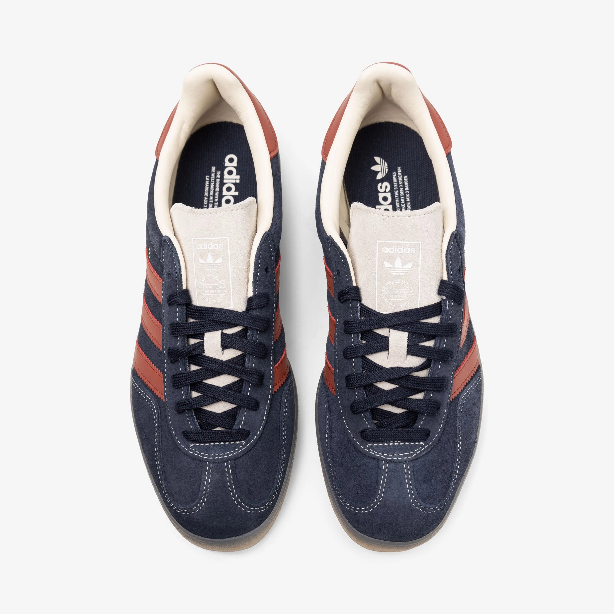 adidas Originals Gazelle Indoor Legend Ink / Preloved Ruby - Wonder White Lateral Stability Guide
