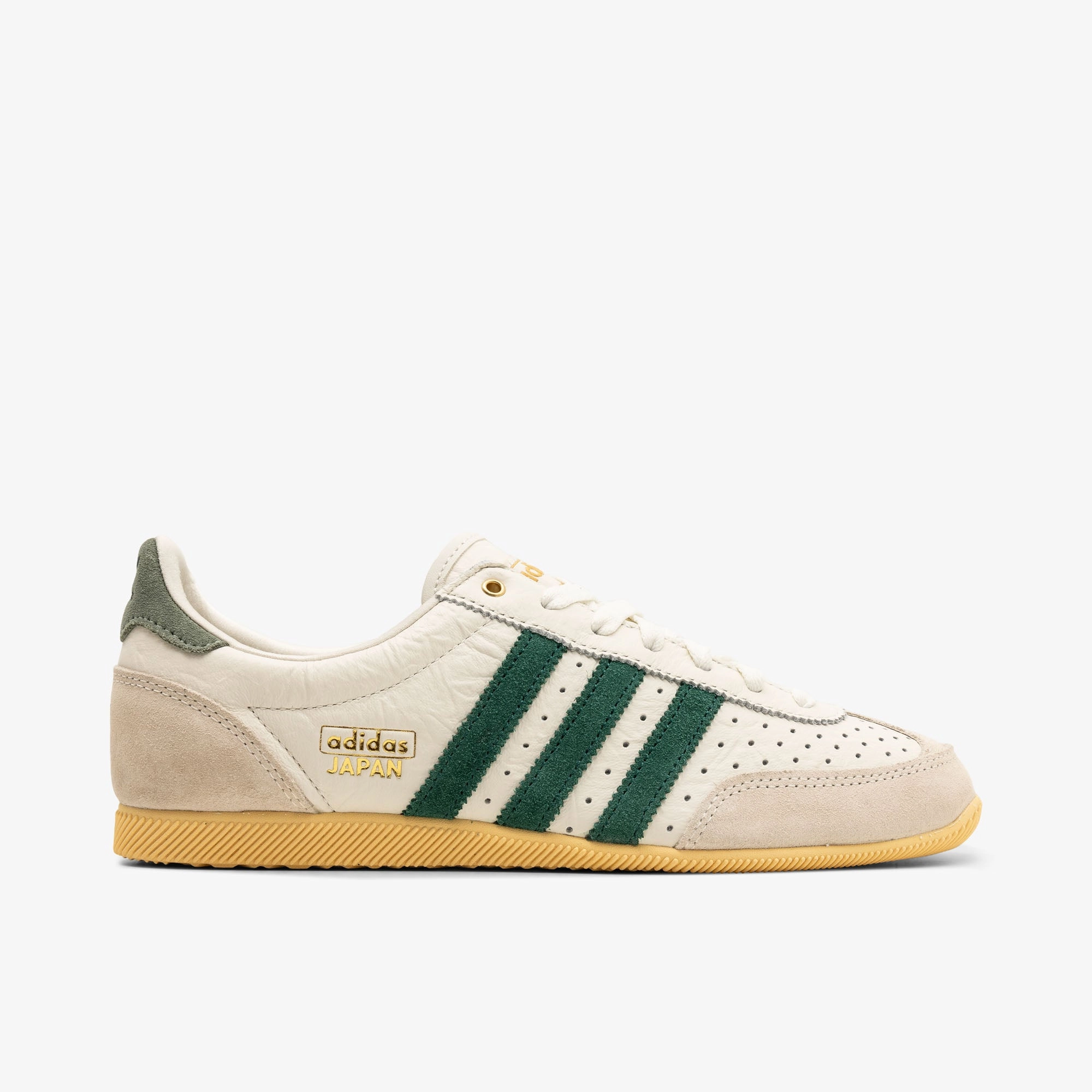 adidas Originals Women's Japan Off White / Collegiate Green Layered silhouette Cushioned heel