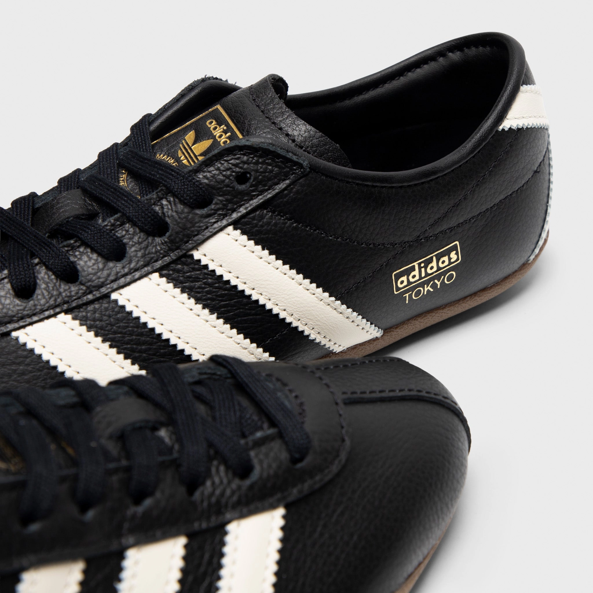 adidas Originals Women's Tokyo Core Black / Off White - Gold Durable Fabric Hyperflex Outsole