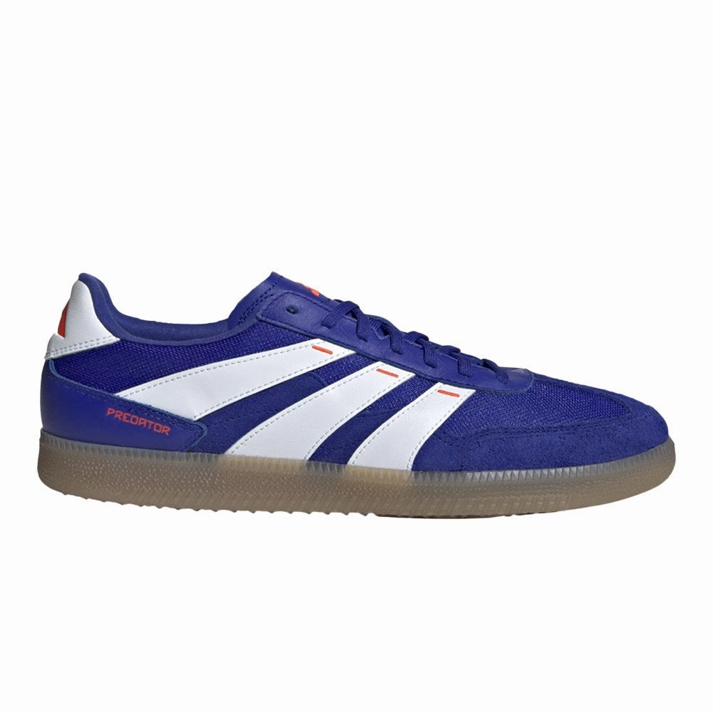 Adidas Predator Freestyle IN Indoor Football Shoes (Lucid Blue/White/Solar Red) Airflow Design Ergonomic Toe Box