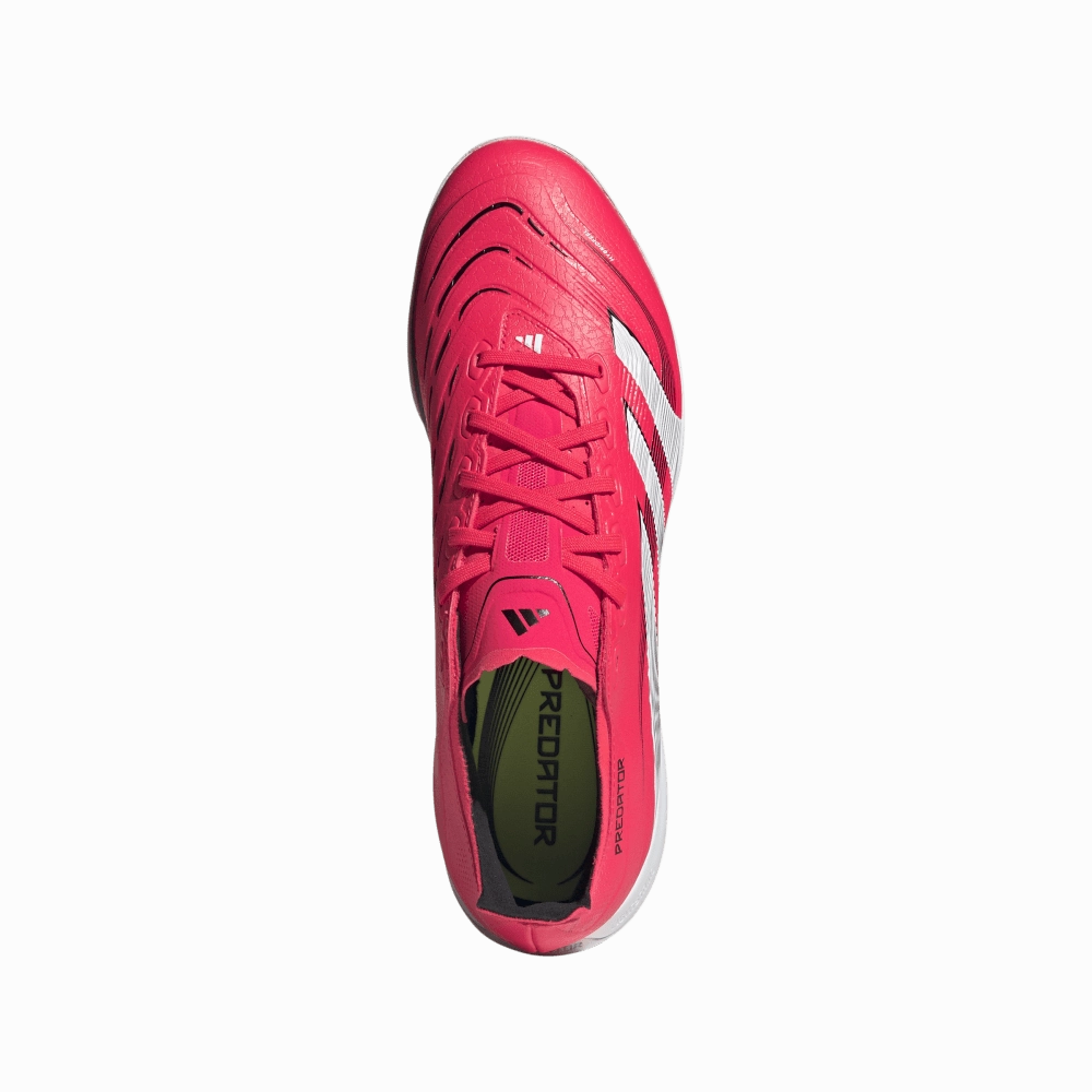 Adidas Predator League TF Turf Football Shoes (Lucid Red/White/Core Black) Flow Structure